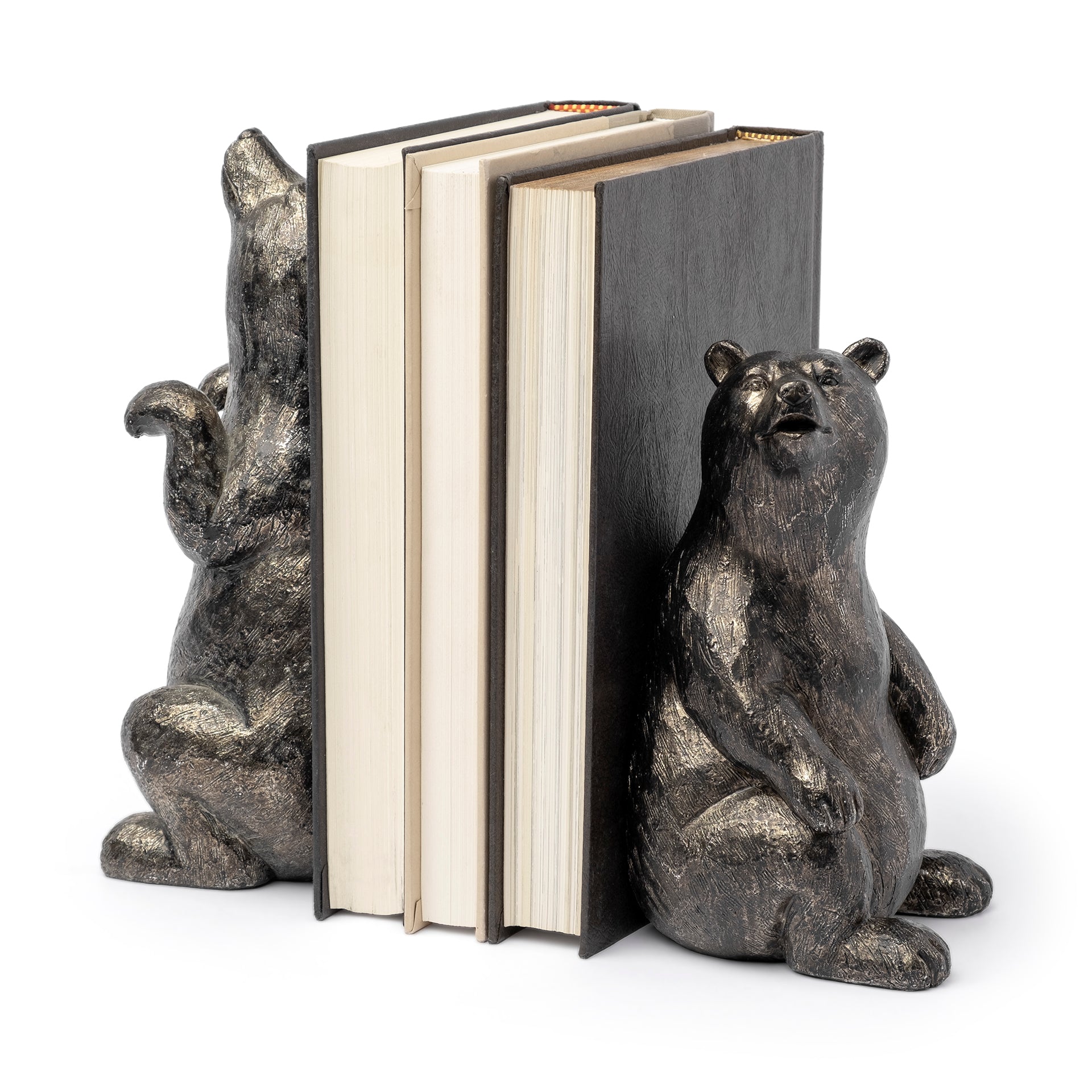 Sleuth (Set of 2) 9L x 8W Grizzly Bear Bookends - Central Designs