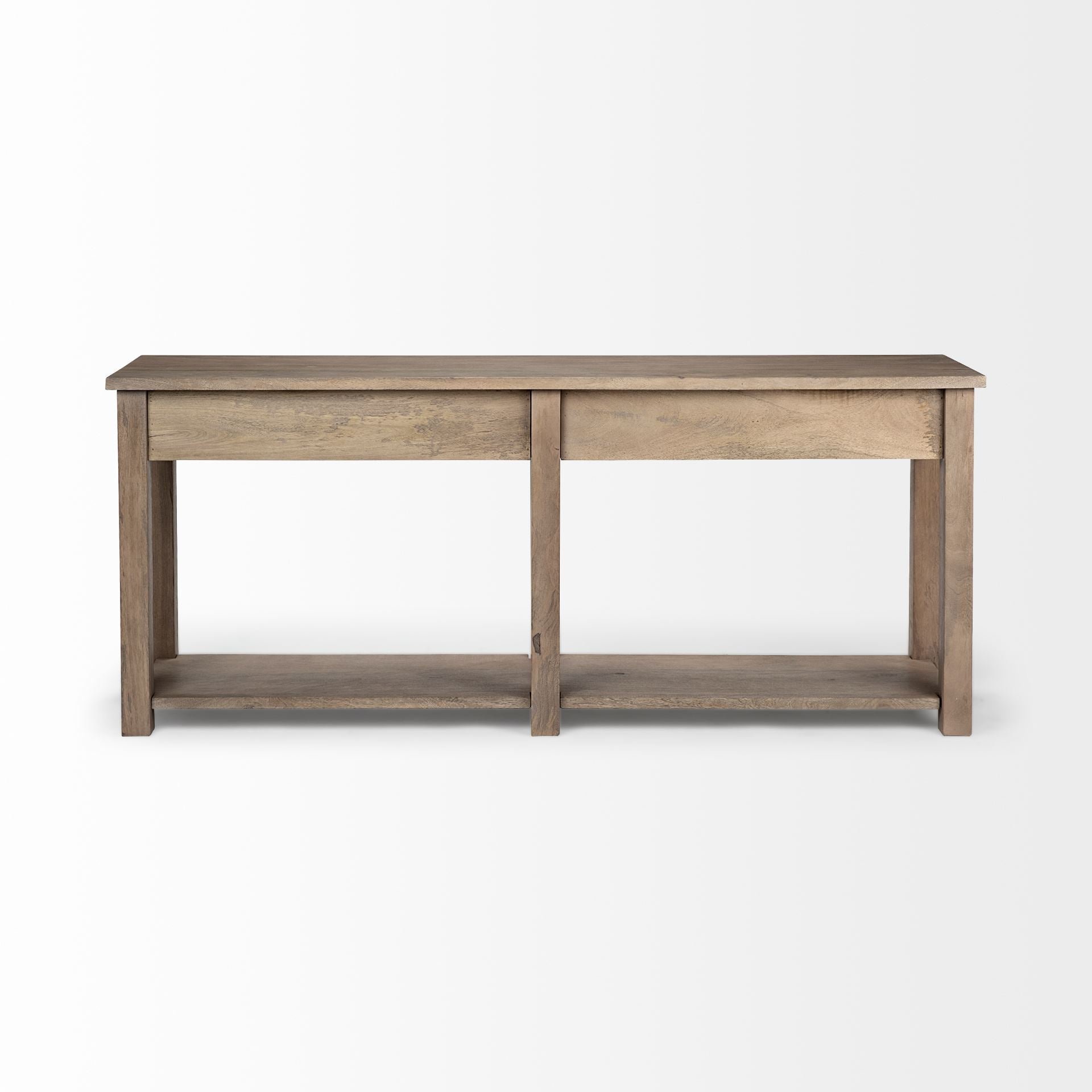 Harrelson III 72L x 18W Brown Wood 4 Drawer Console Table