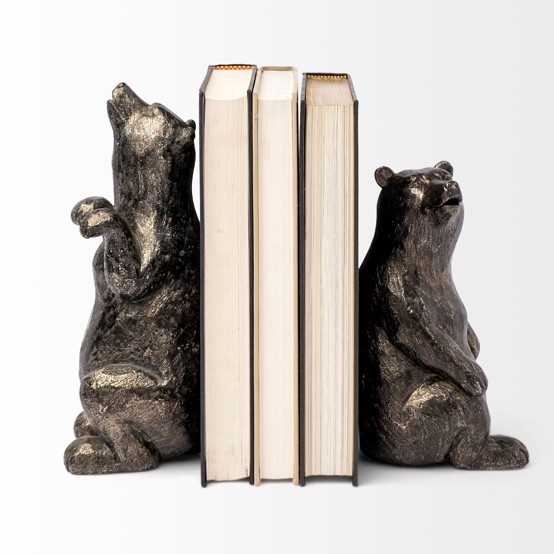 Sleuth (Set of 2) 9L x 8W Grizzly Bear Bookends - Central Designs