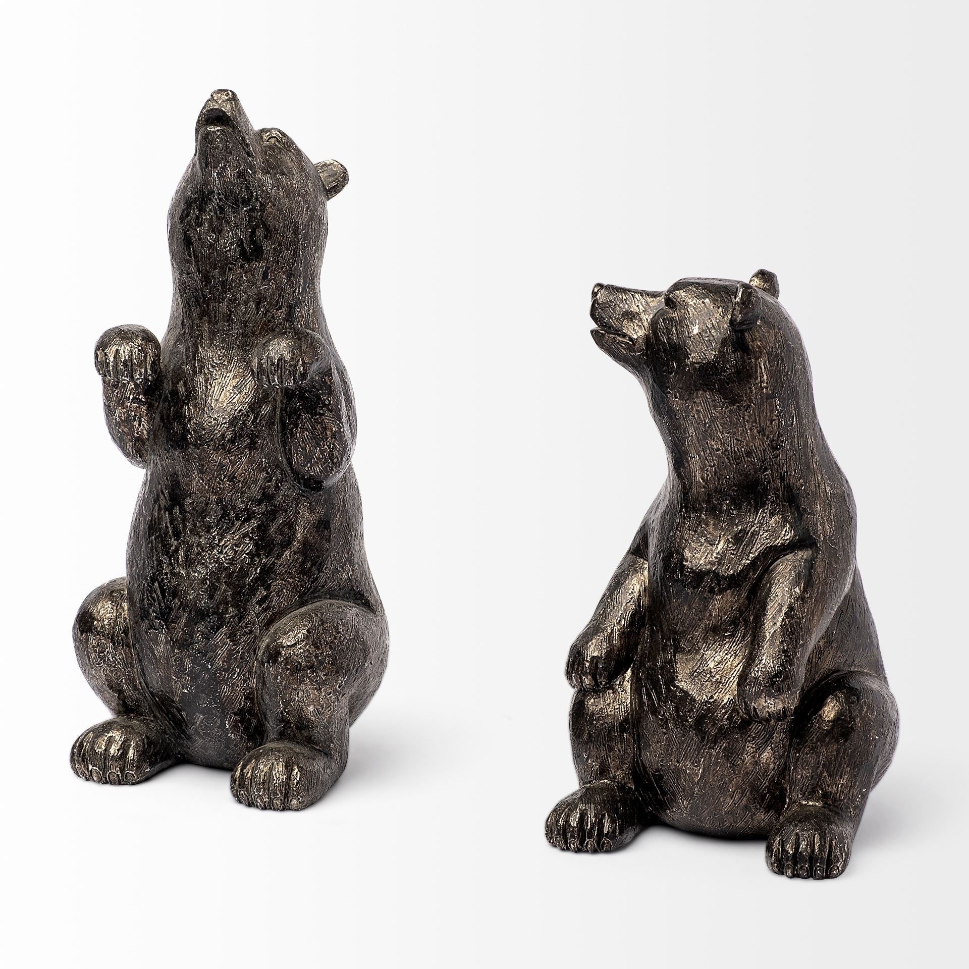 Sleuth (Set of 2) 9L x 8W Grizzly Bear Bookends - Central Designs