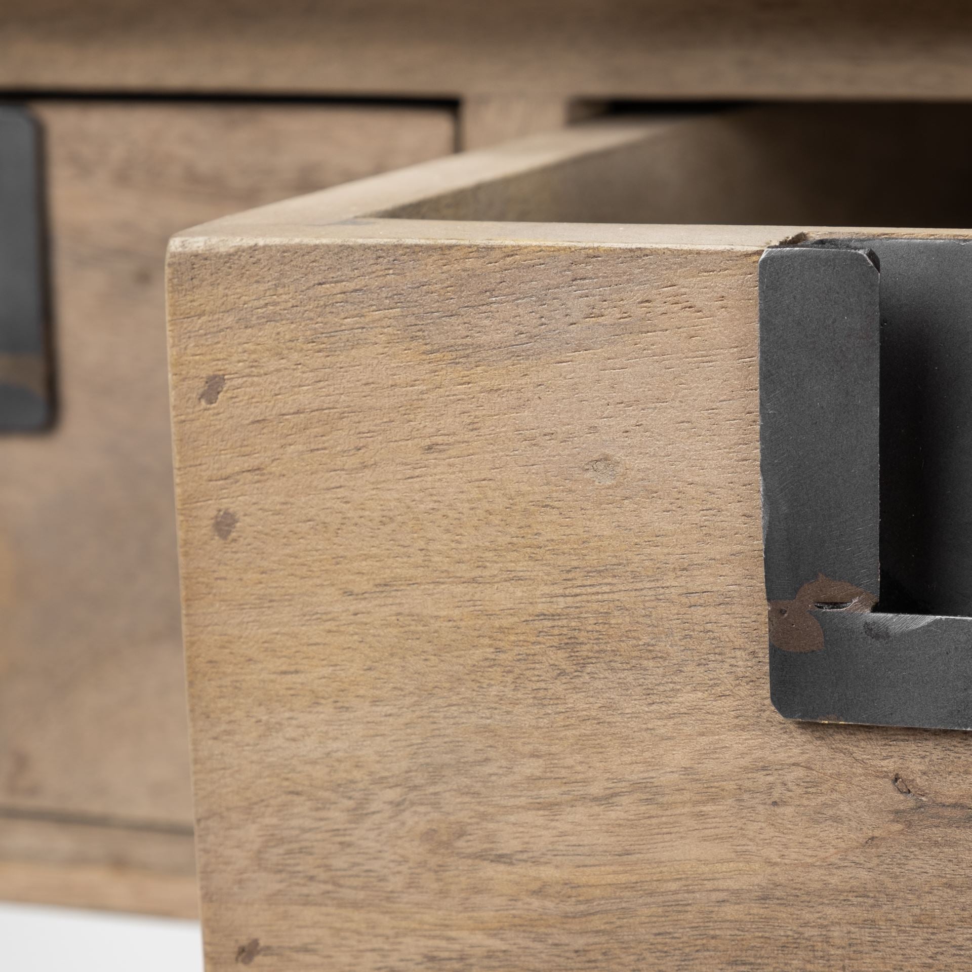 Harrelson III 72L x 18W Brown Wood 4 Drawer Console Table