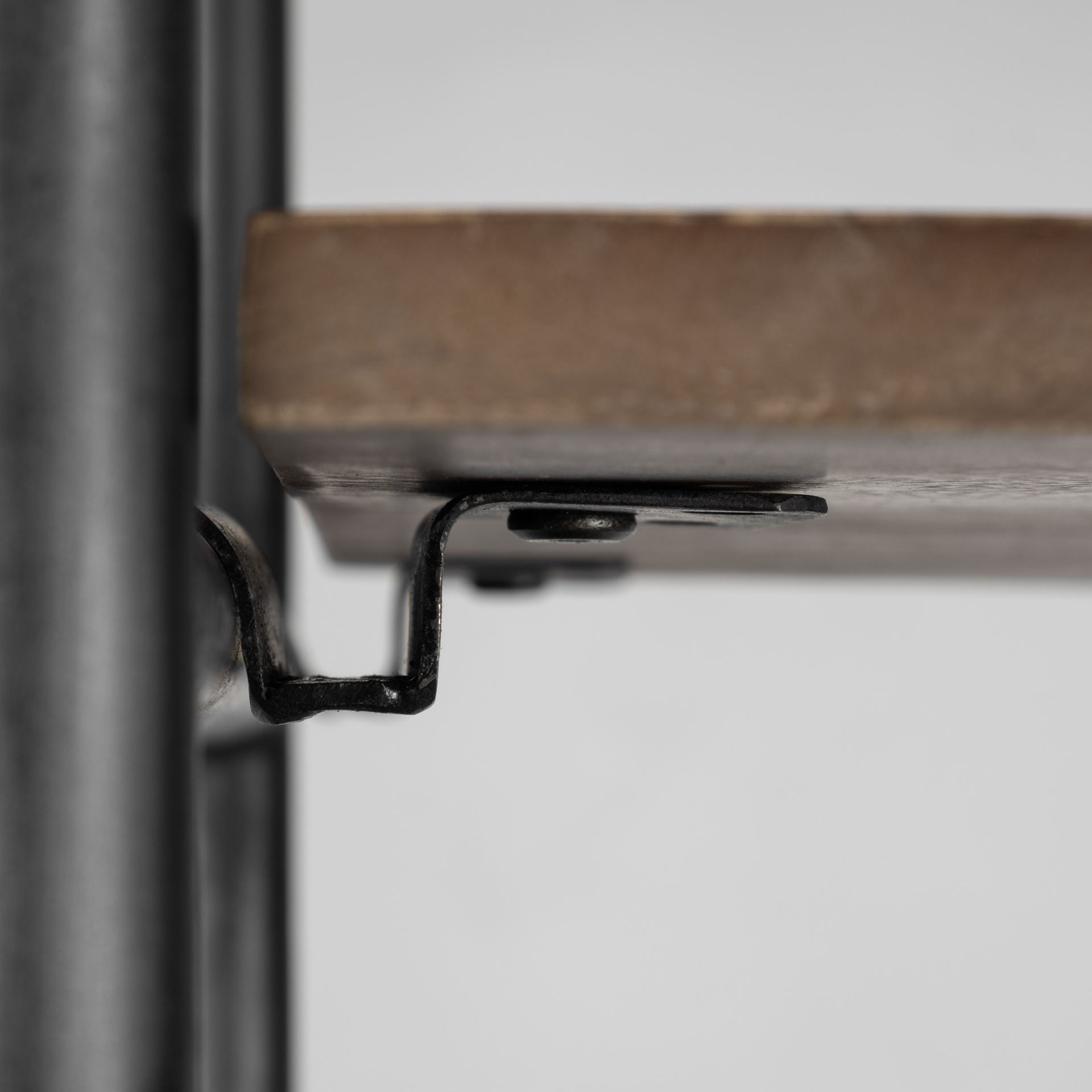 Darius 82L x 16.5W x 90H Medium Brown Wood and Metal Multi - Shelf Shelving Unit - Central Designs