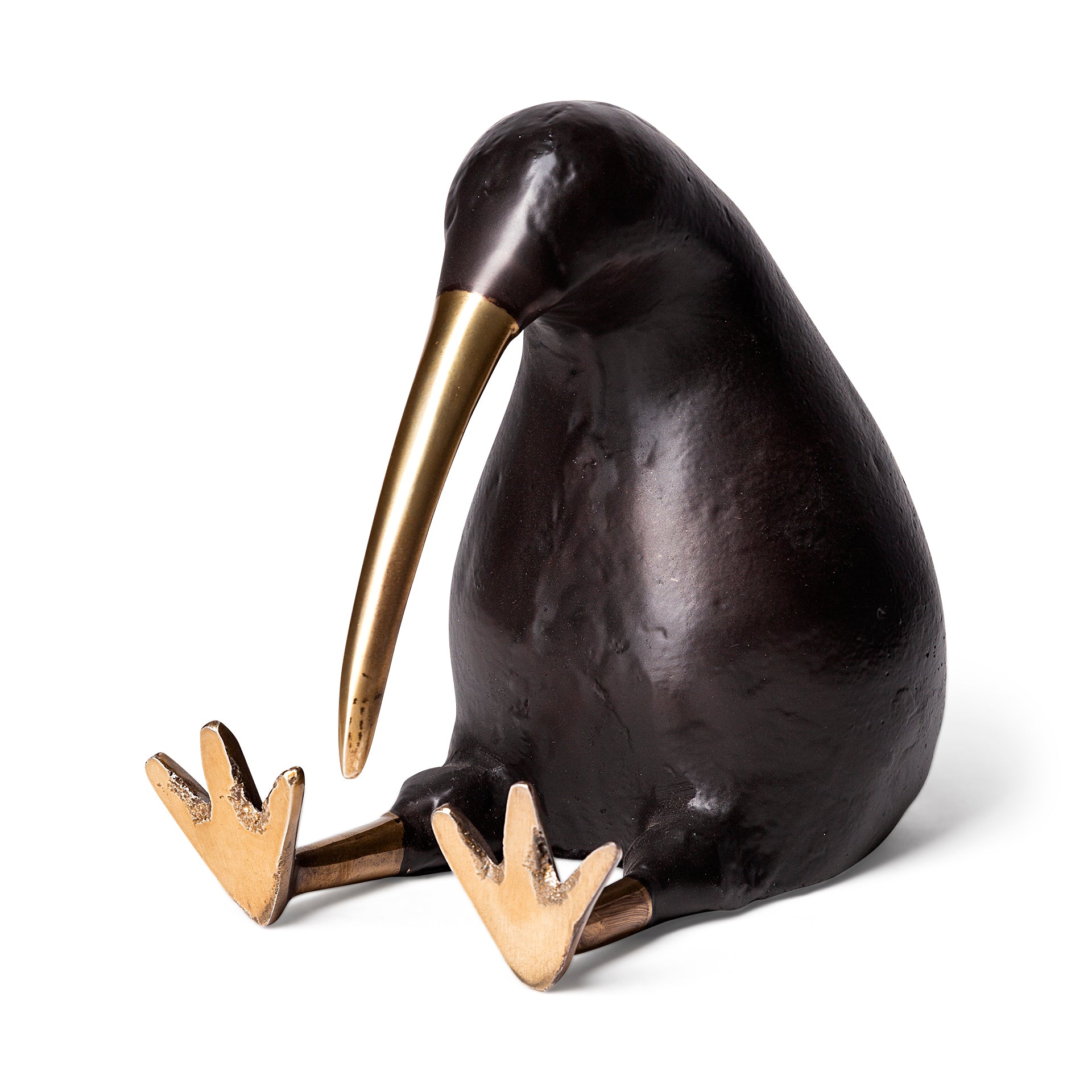 Dodo 7L x 4W Black Cast Aluminum Mauritian Bird Sculpture - Central Designs