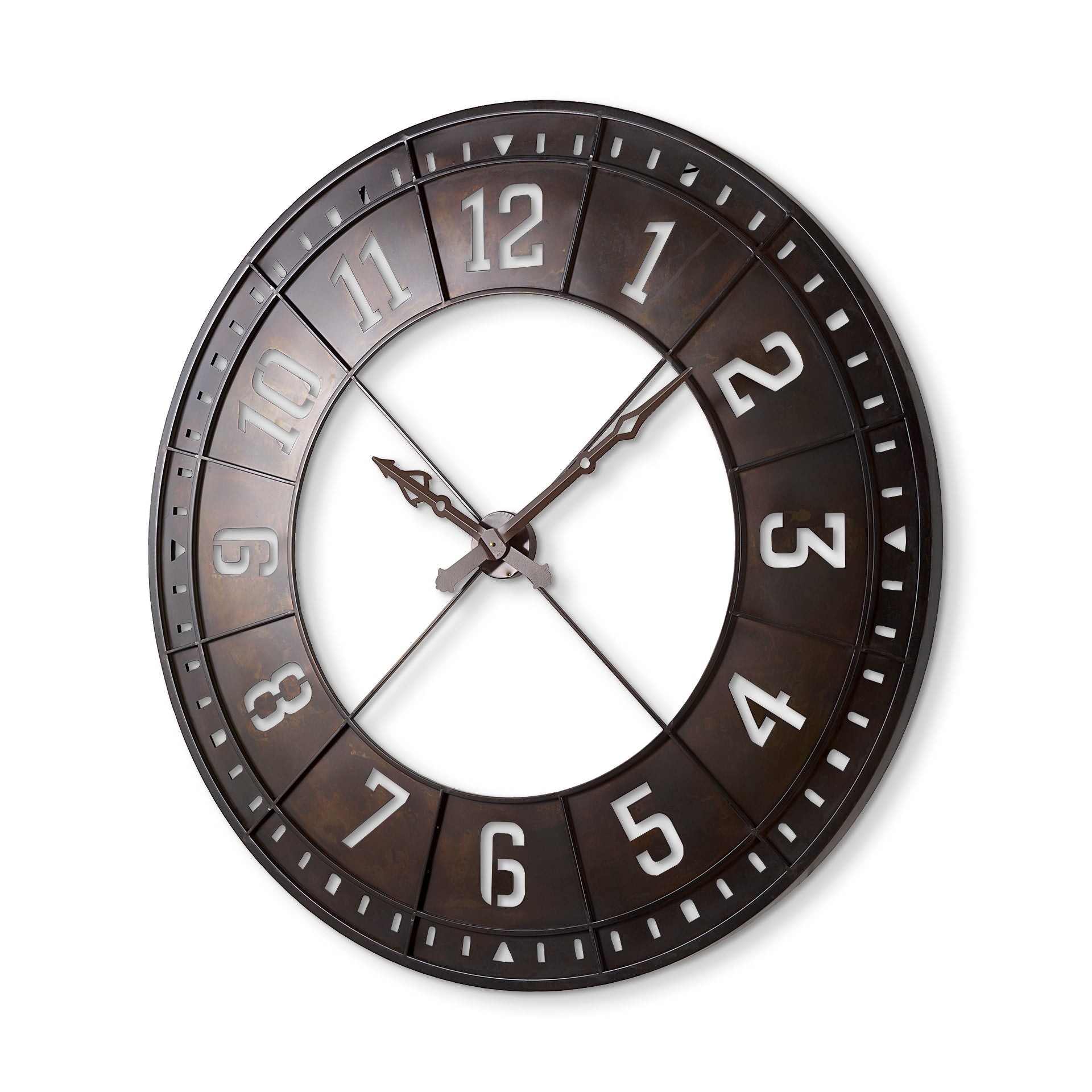 Newcastle 56.5" Giant Oversize Industrial Wall Clock - Central Designs