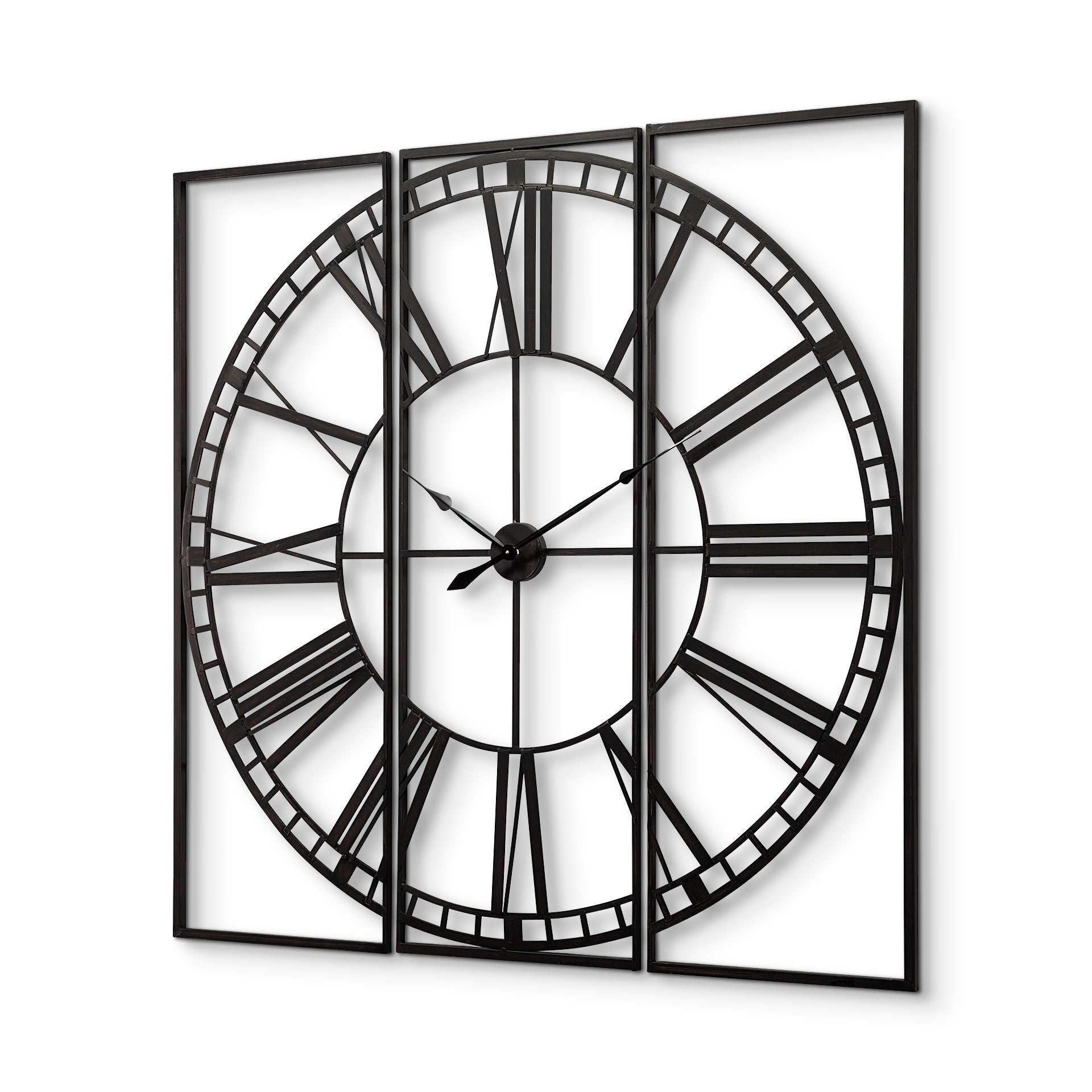 Norwood 60" Square Oversized+ Industrial Wall Clock - Central Designs
