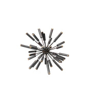 Trella I (Small) 9L x 9W Black Metal Decorative Orb
