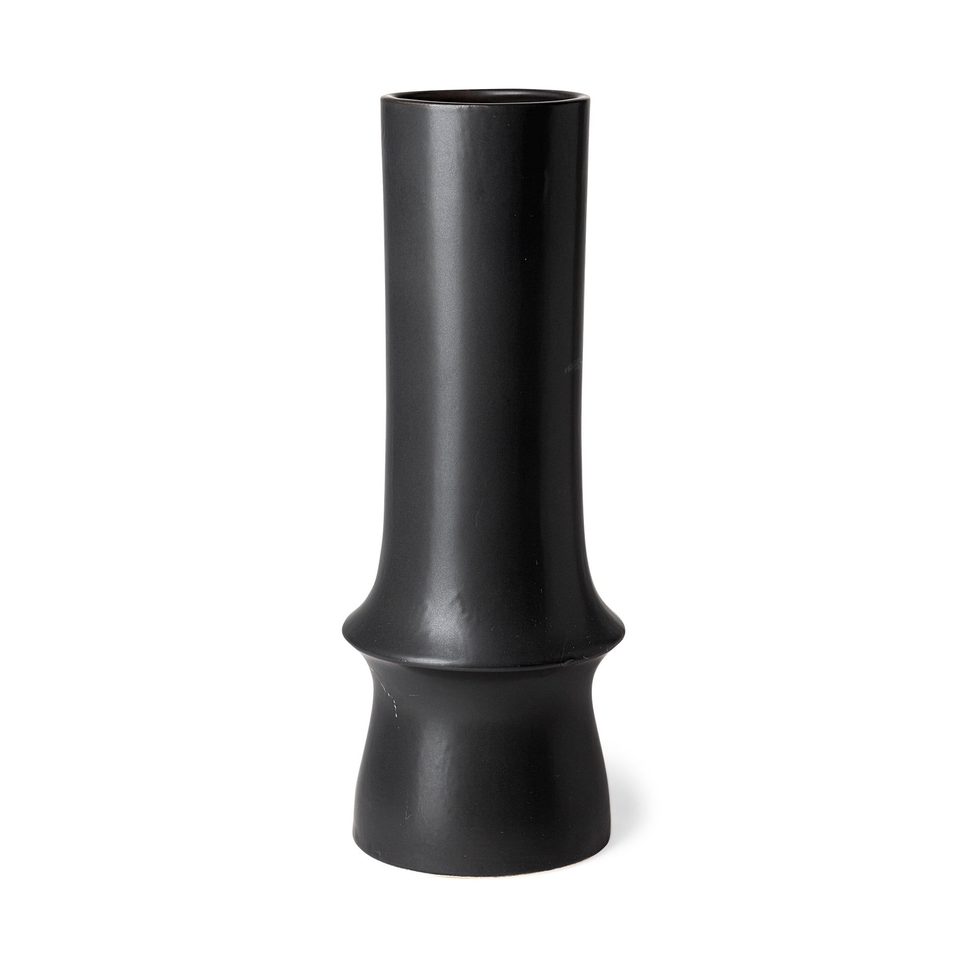 Laforge III Black Ceramic Vase - Central Designs