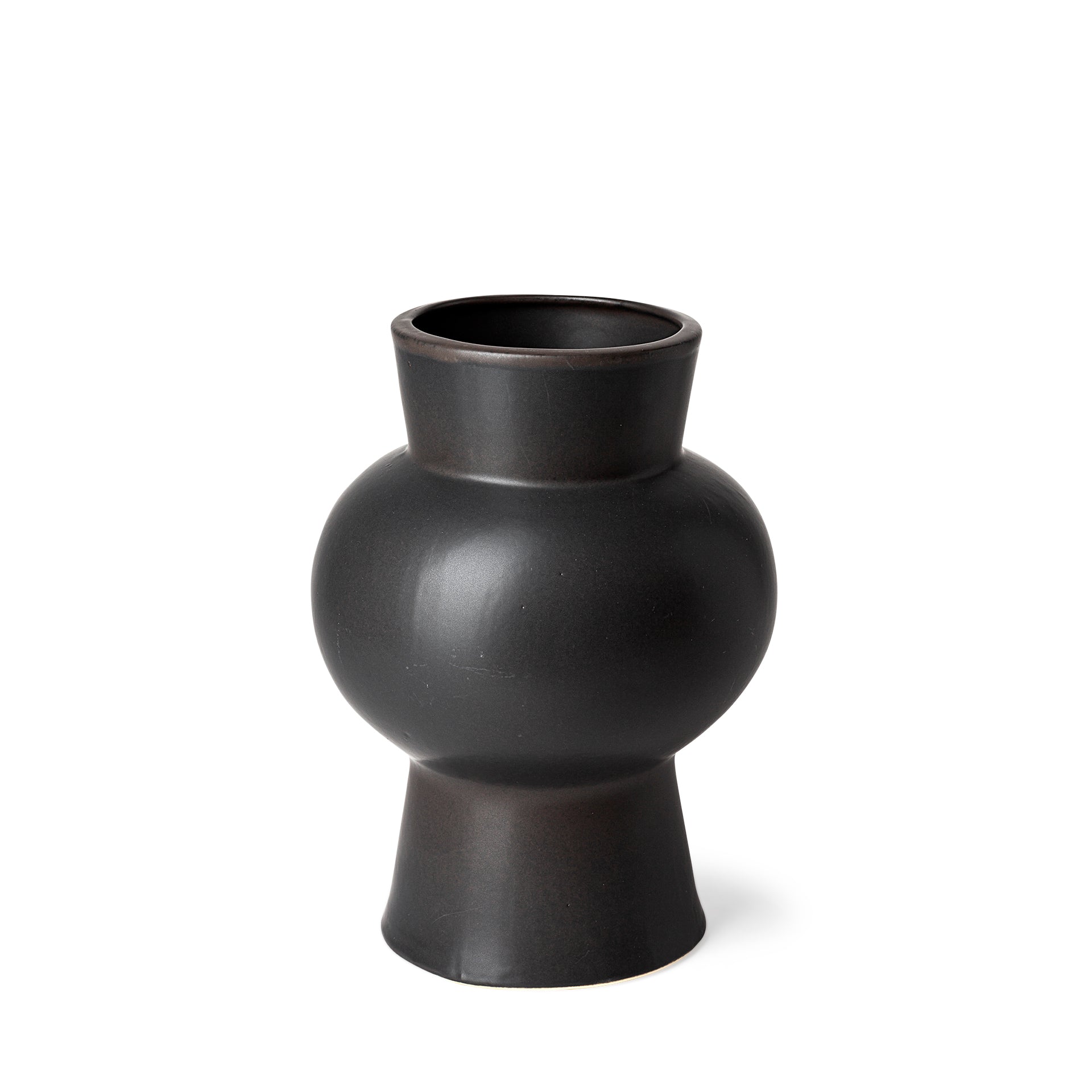 Laforge II Black Ceramic Vase - Central Designs