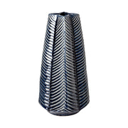 Bashir II Large Dark Navy Gloss Ceramic Vase - Central Designs