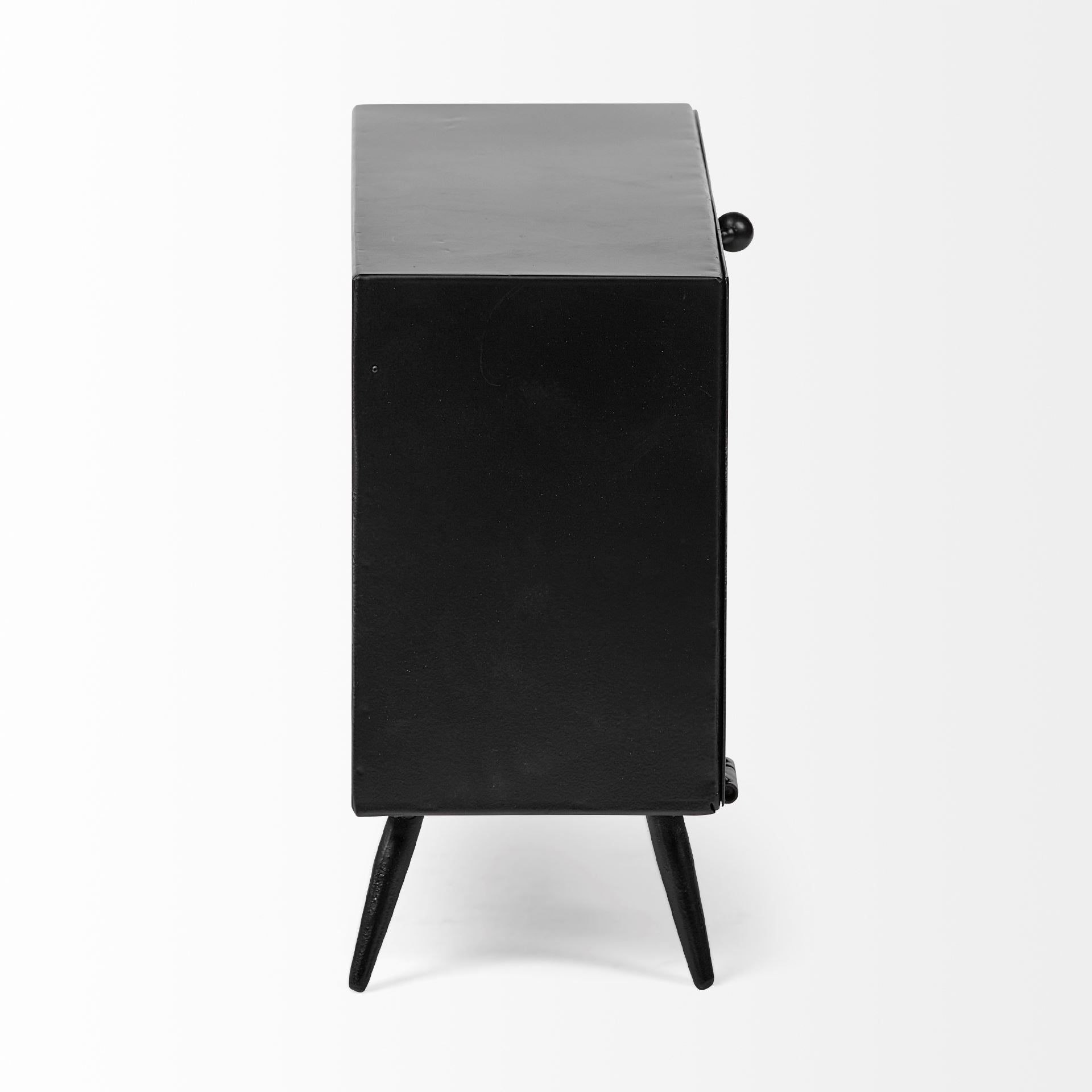 Lita Black Metal Rectangular Table Clock - Central Designs