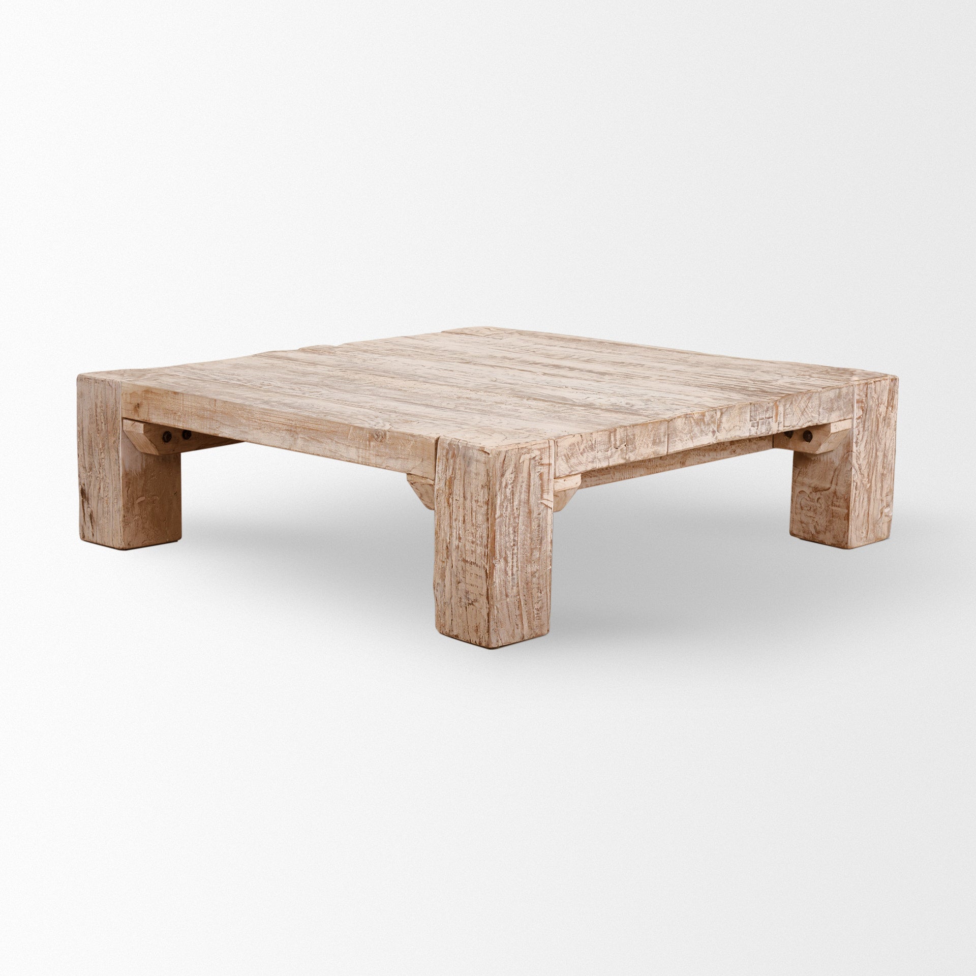 McArthur 48x48 Square Reclaimed Solid Wood Coffee Table - Central Designs
