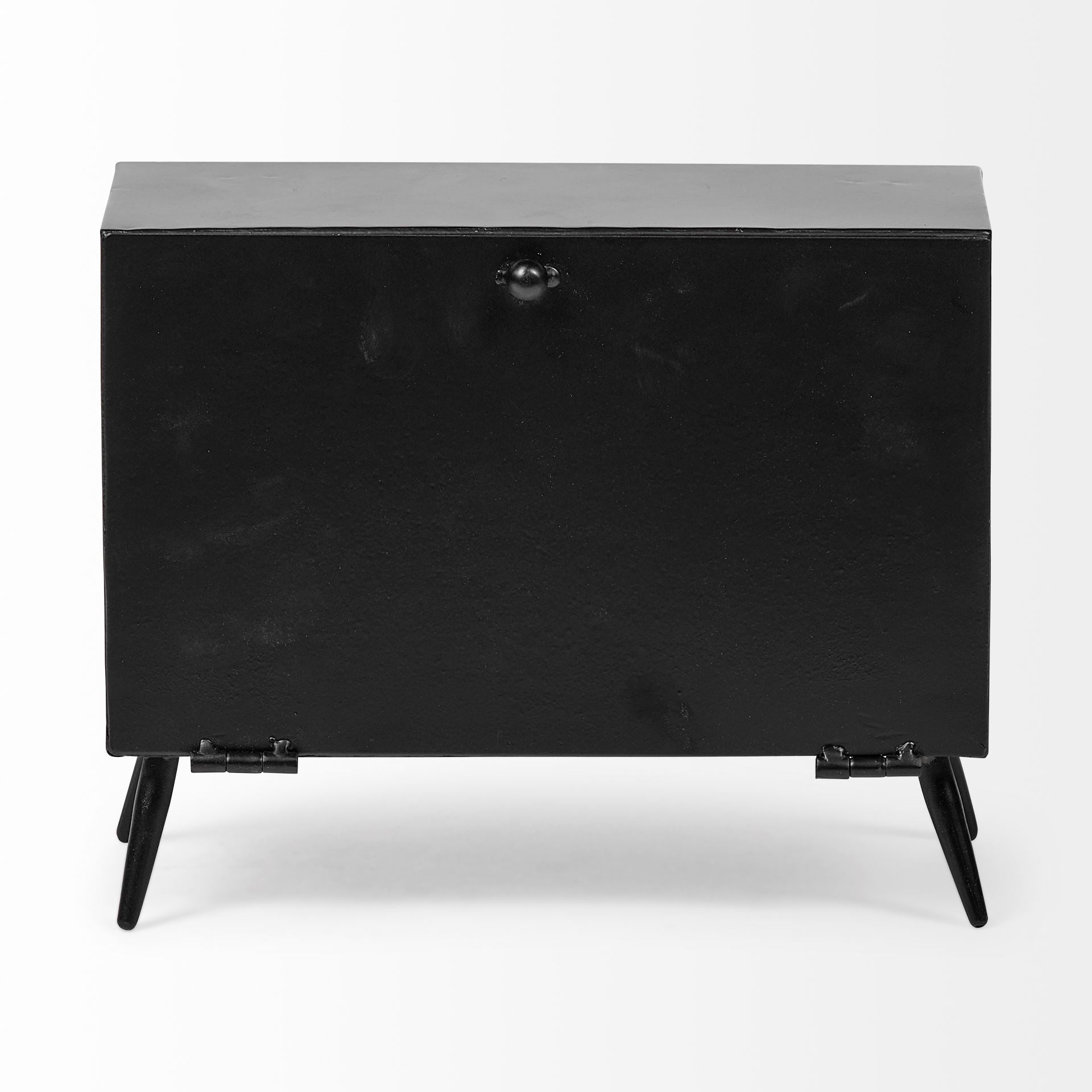 Lita Black Metal Rectangular Table Clock - Central Designs