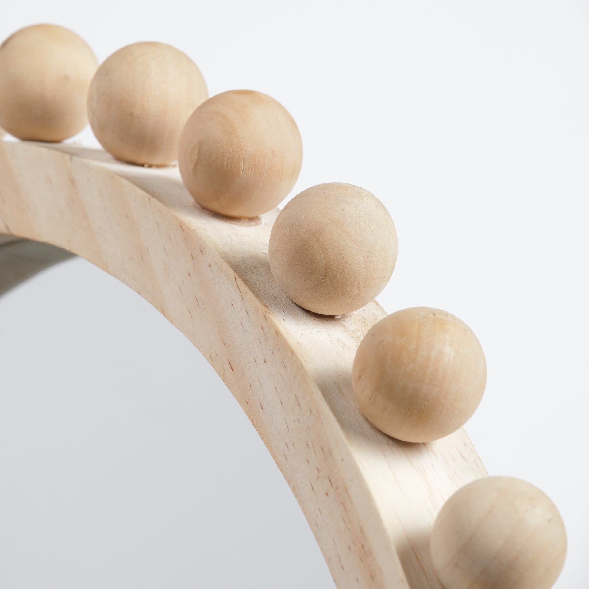 Leeds 23L x 35H Natural Wood Arch Frame Mirror - Central Designs