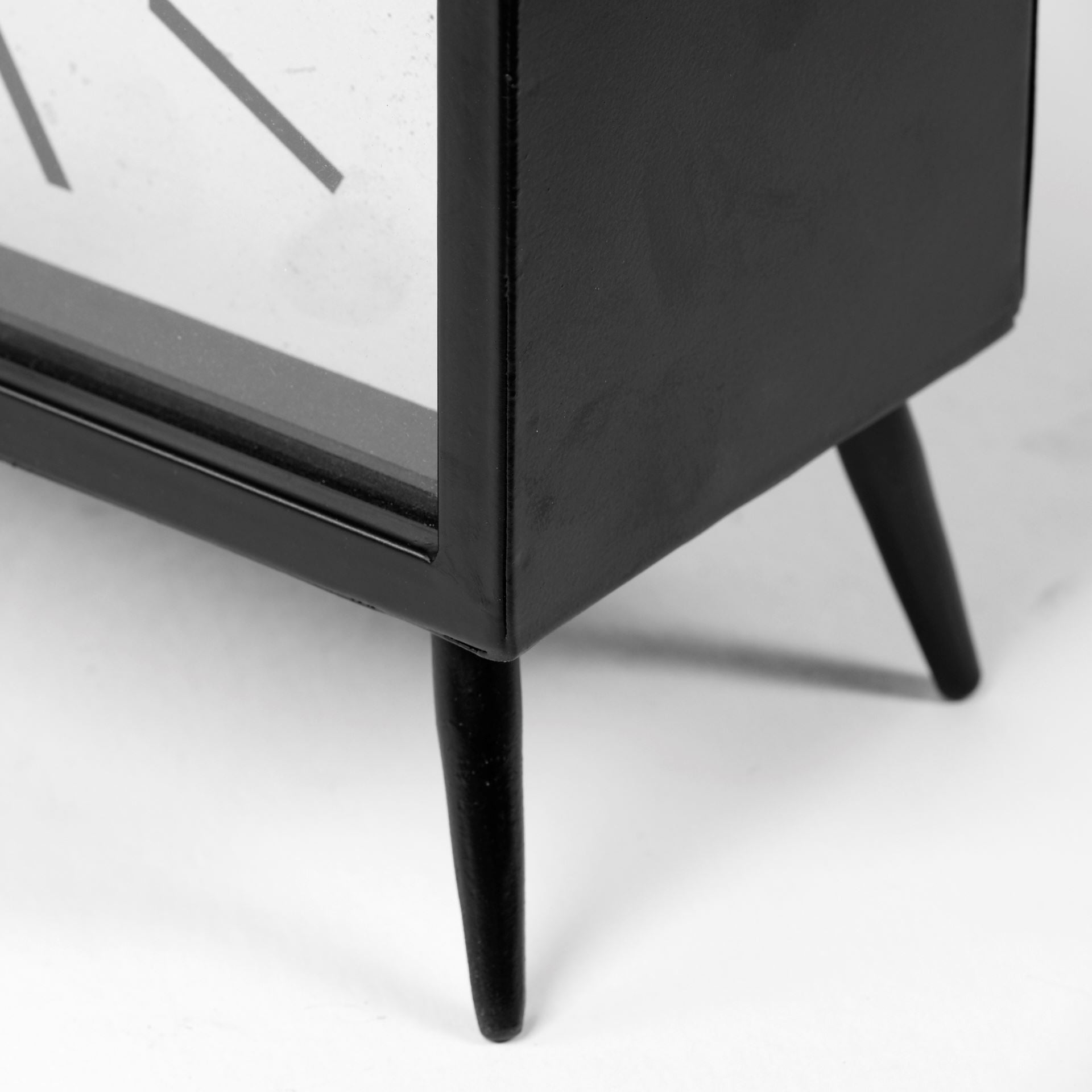 Lita Black Metal Rectangular Table Clock - Central Designs