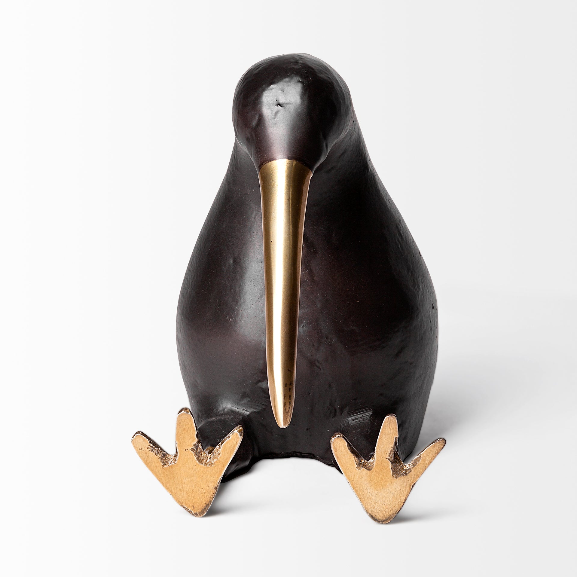 Dodo 7L x 4W Black Cast Aluminum Mauritian Bird Sculpture - Central Designs