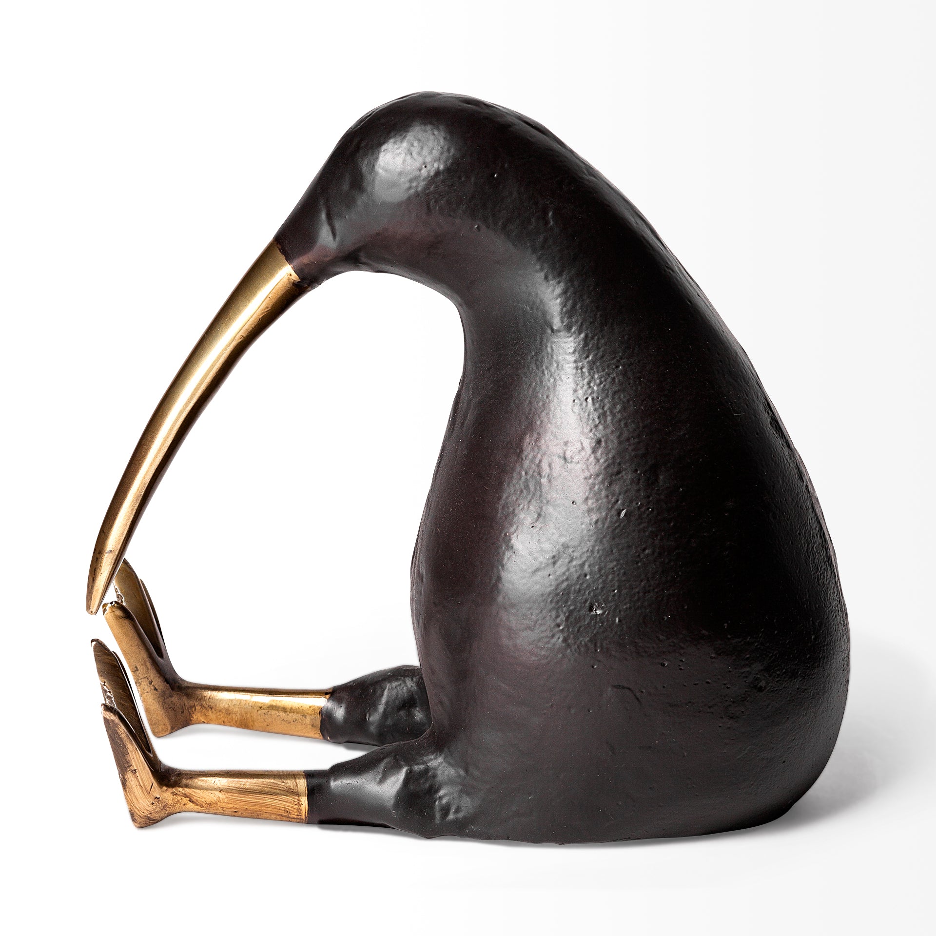 Dodo 7L x 4W Black Cast Aluminum Mauritian Bird Sculpture - Central Designs