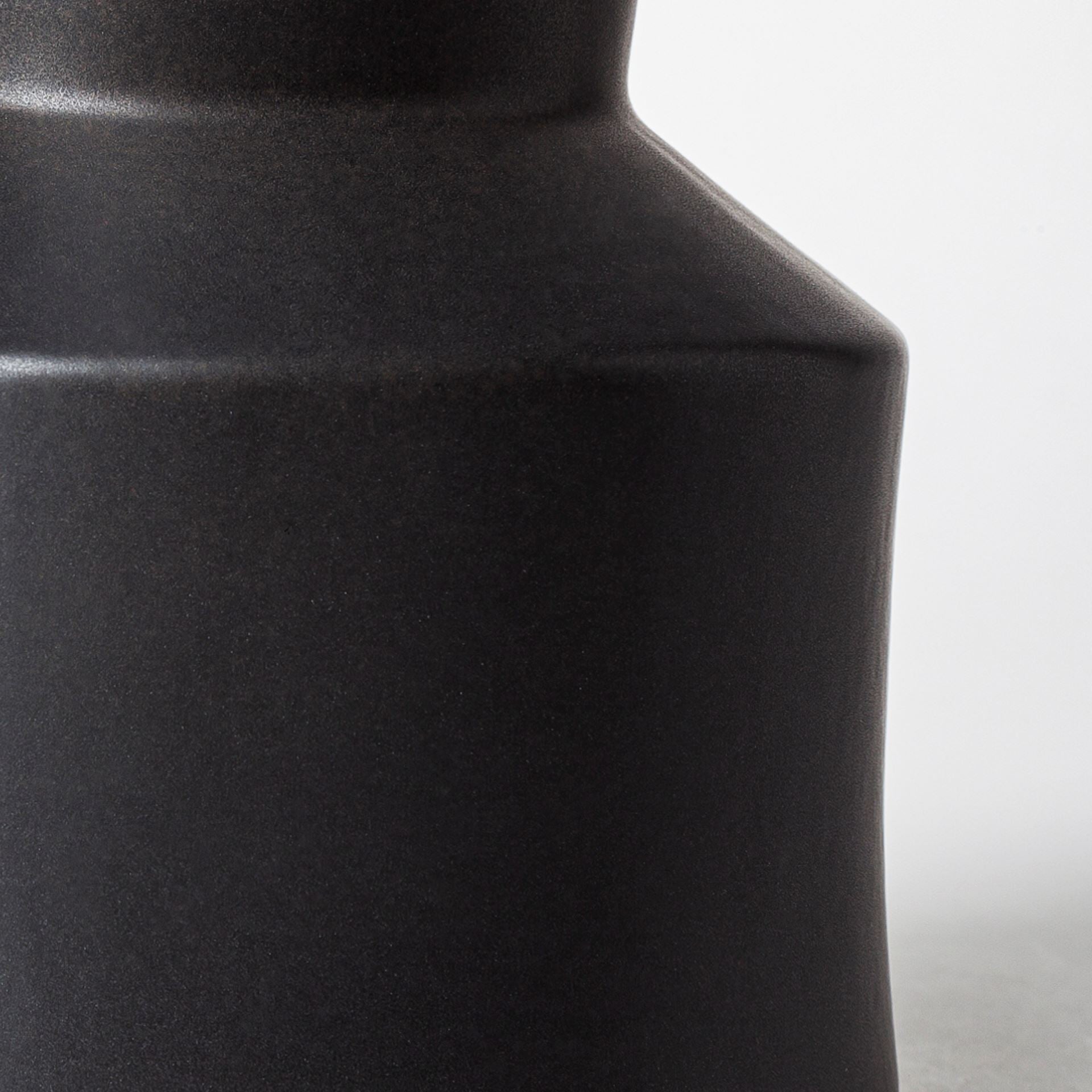 Laforge Black Ceramic Vase - Central Designs