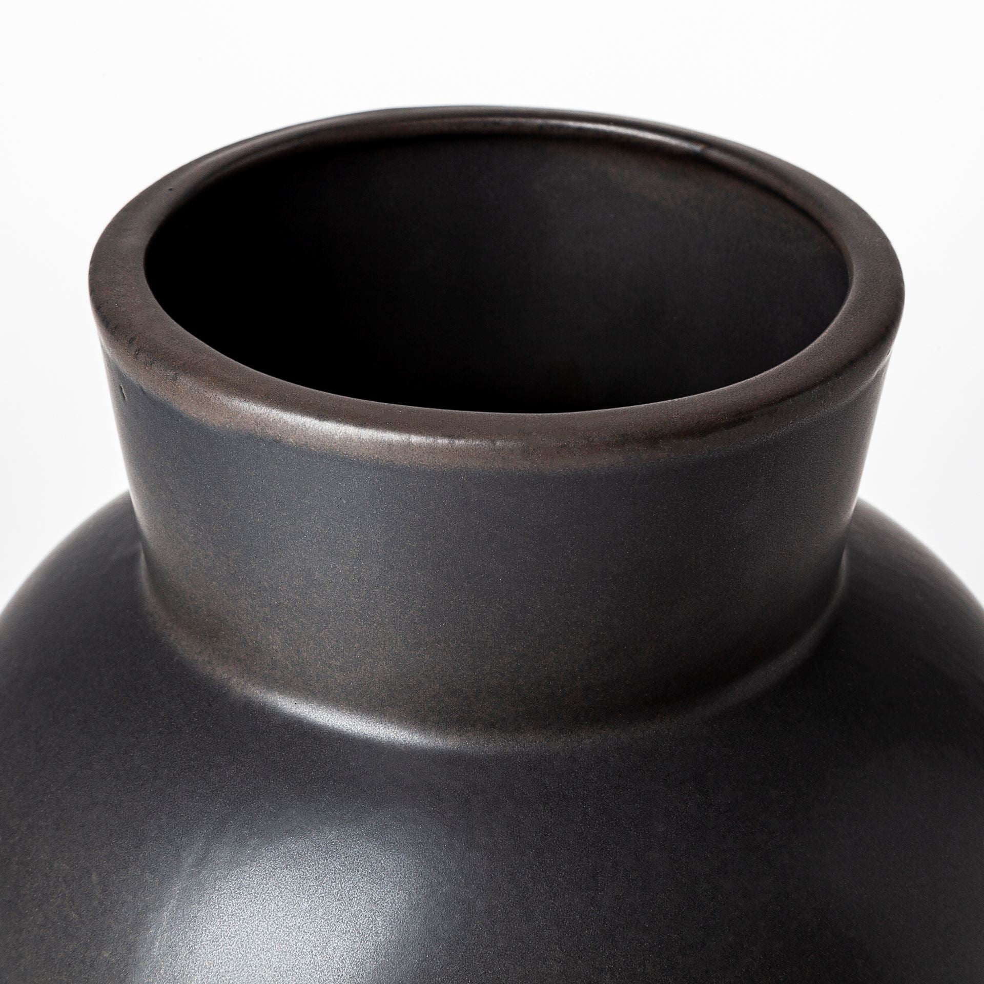 Laforge II Black Ceramic Vase - Central Designs