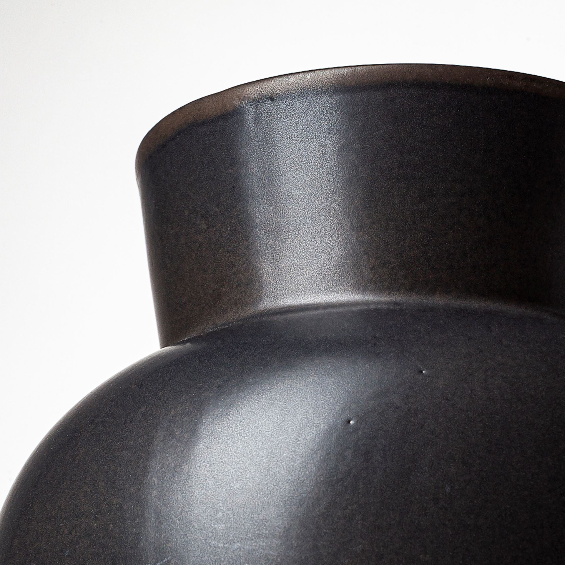 Laforge II Black Ceramic Vase - Central Designs