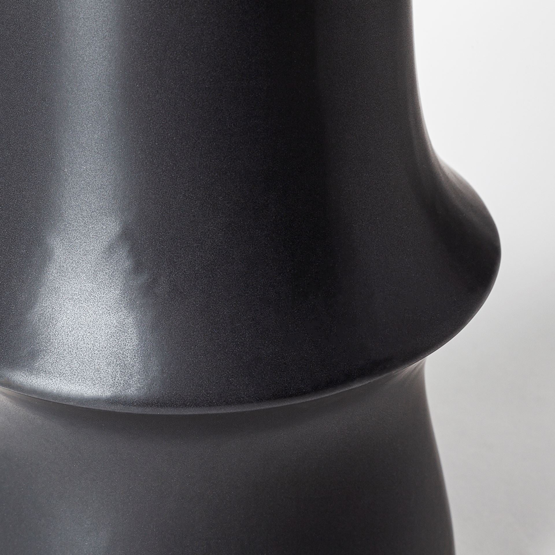 Laforge III Black Ceramic Vase - Central Designs
