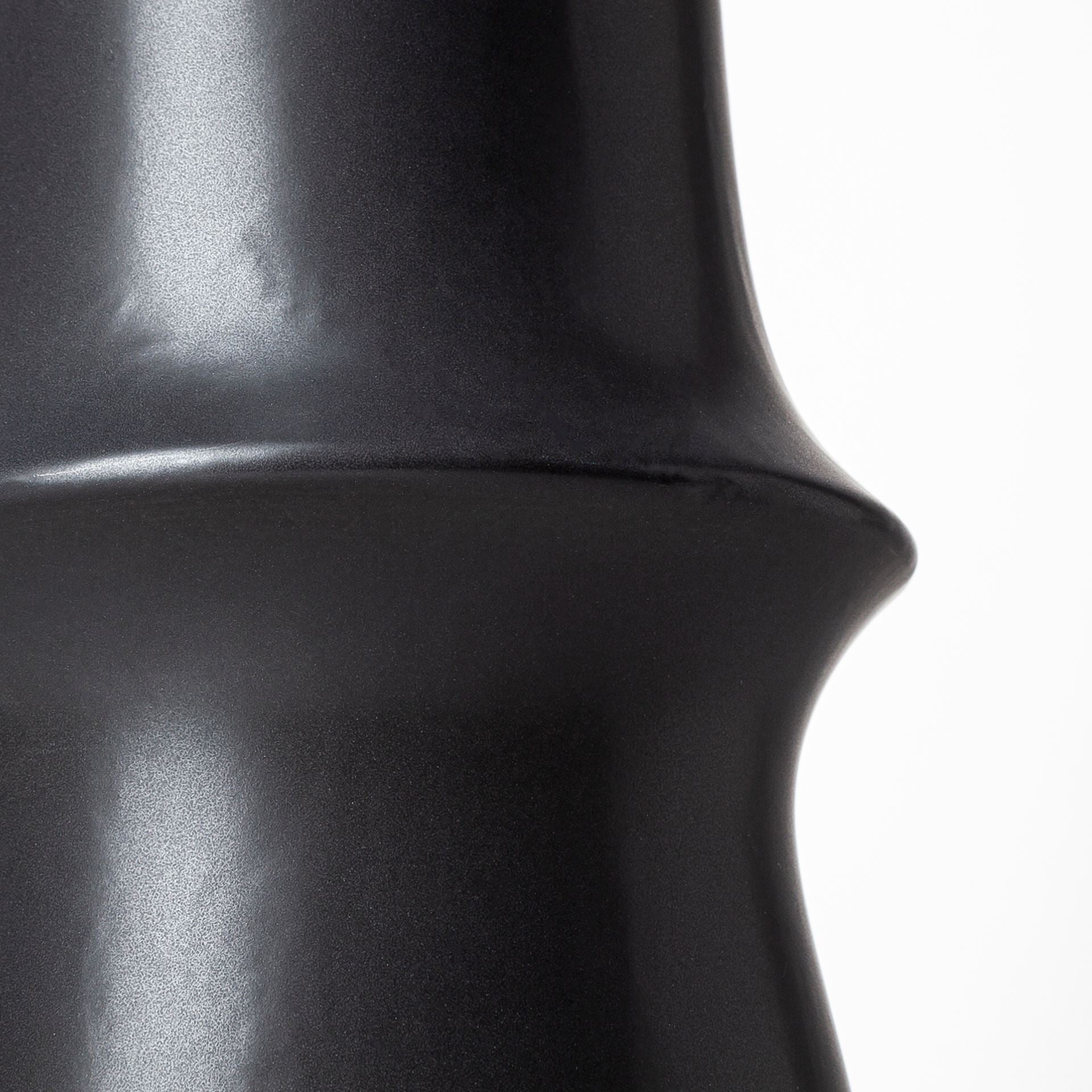 Laforge III Black Ceramic Vase - Central Designs