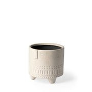 Jacob I Short White Ceramic Smiling Face Vase