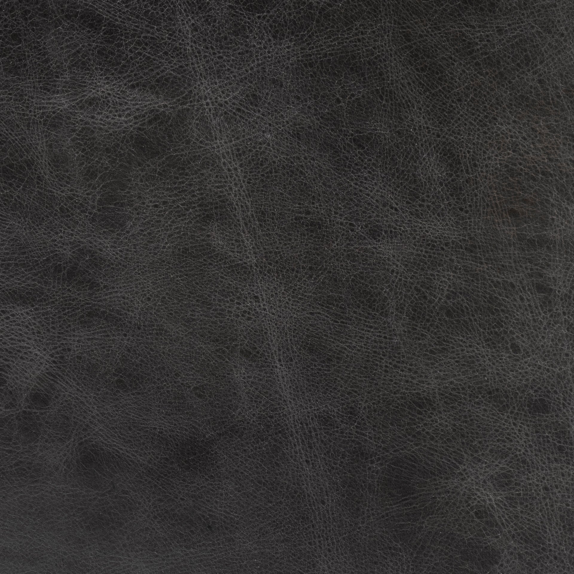 Hollyfield II Black Leather Seat Gold Iron Frame Dining Chair - Central Designs