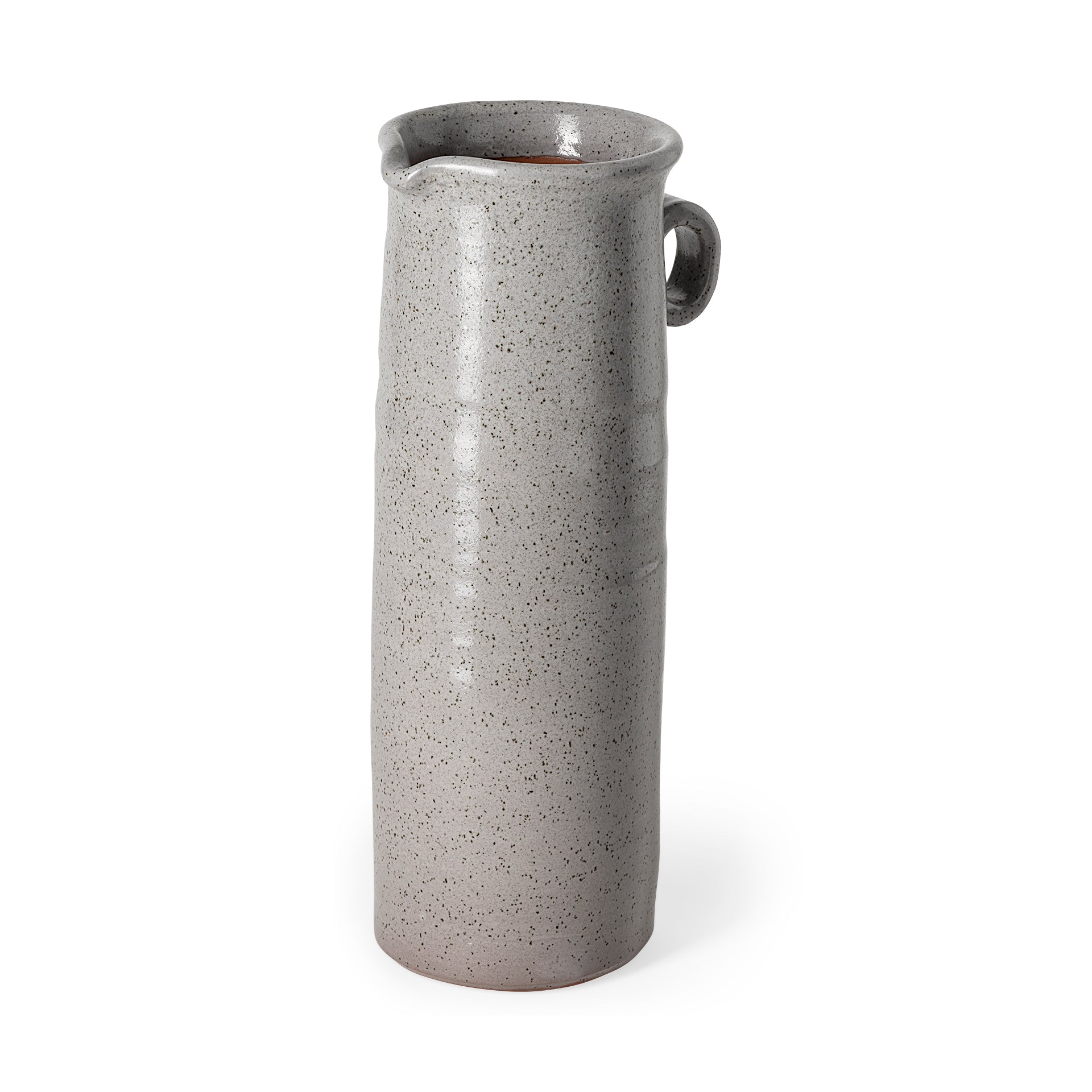 Frieda Large Freckled Gray Ceramic Jug - Central Designs