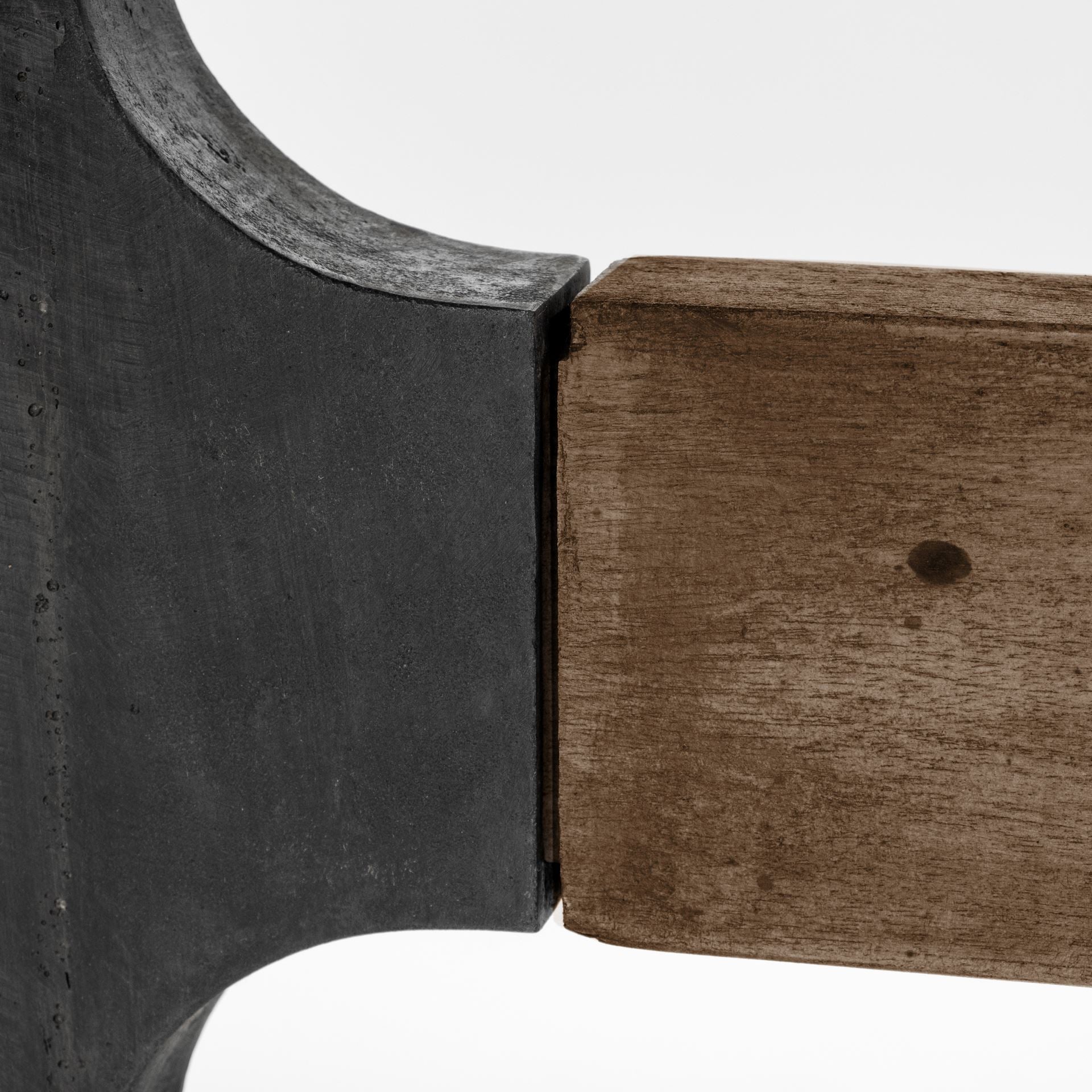 Araxi 95L x 41W x 30H Rectangular Brown Solid Wood Top Black Metal Base Dining Table - Central Designs