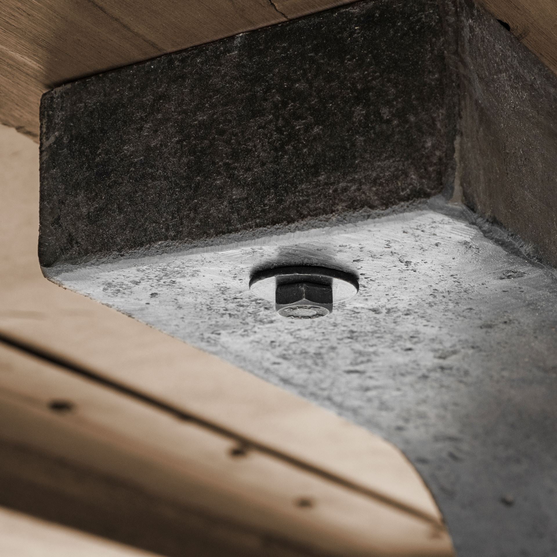 Araxi 95L x 41W x 30H Rectangular Brown Solid Wood Top Black Metal Base Dining Table - Central Designs