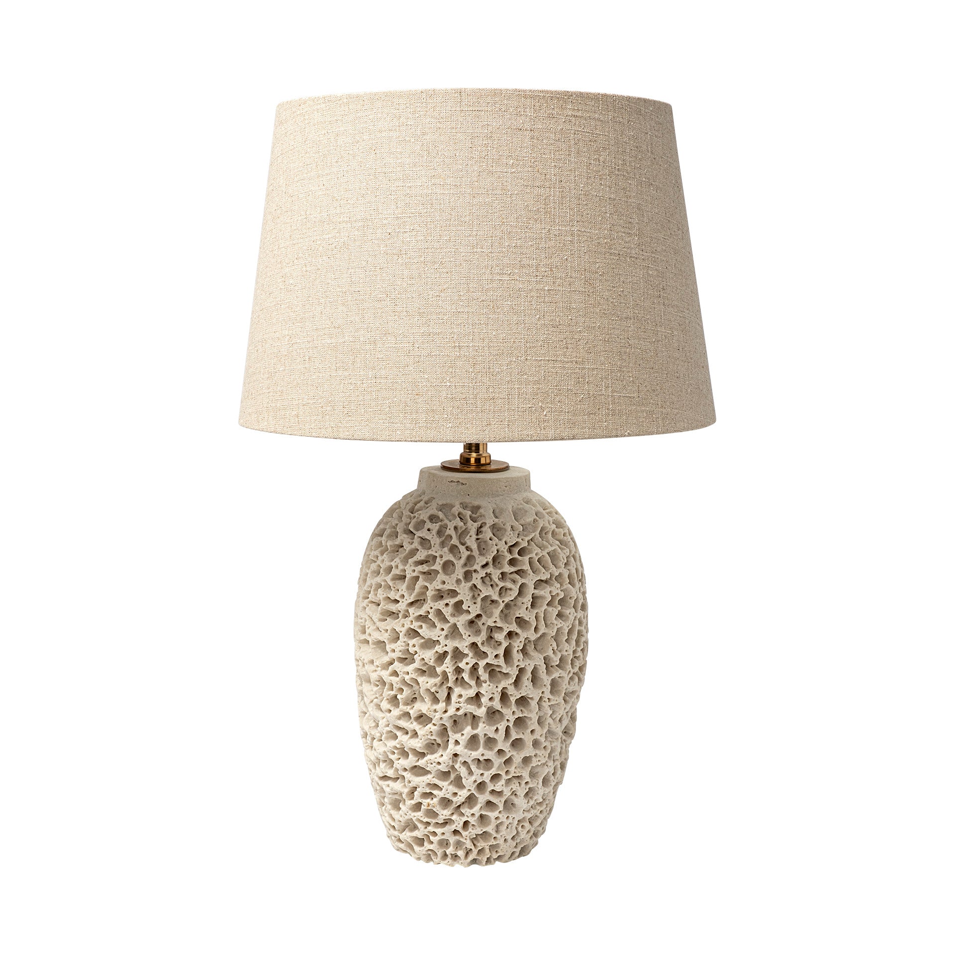 Mariam (26"H) Beige Coral - Inspired Base Table Lamp - Central Designs