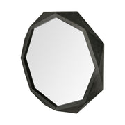 Aramis II 41L x 41H Octagon Black Wood Frame Wall Mirror - Central Designs
