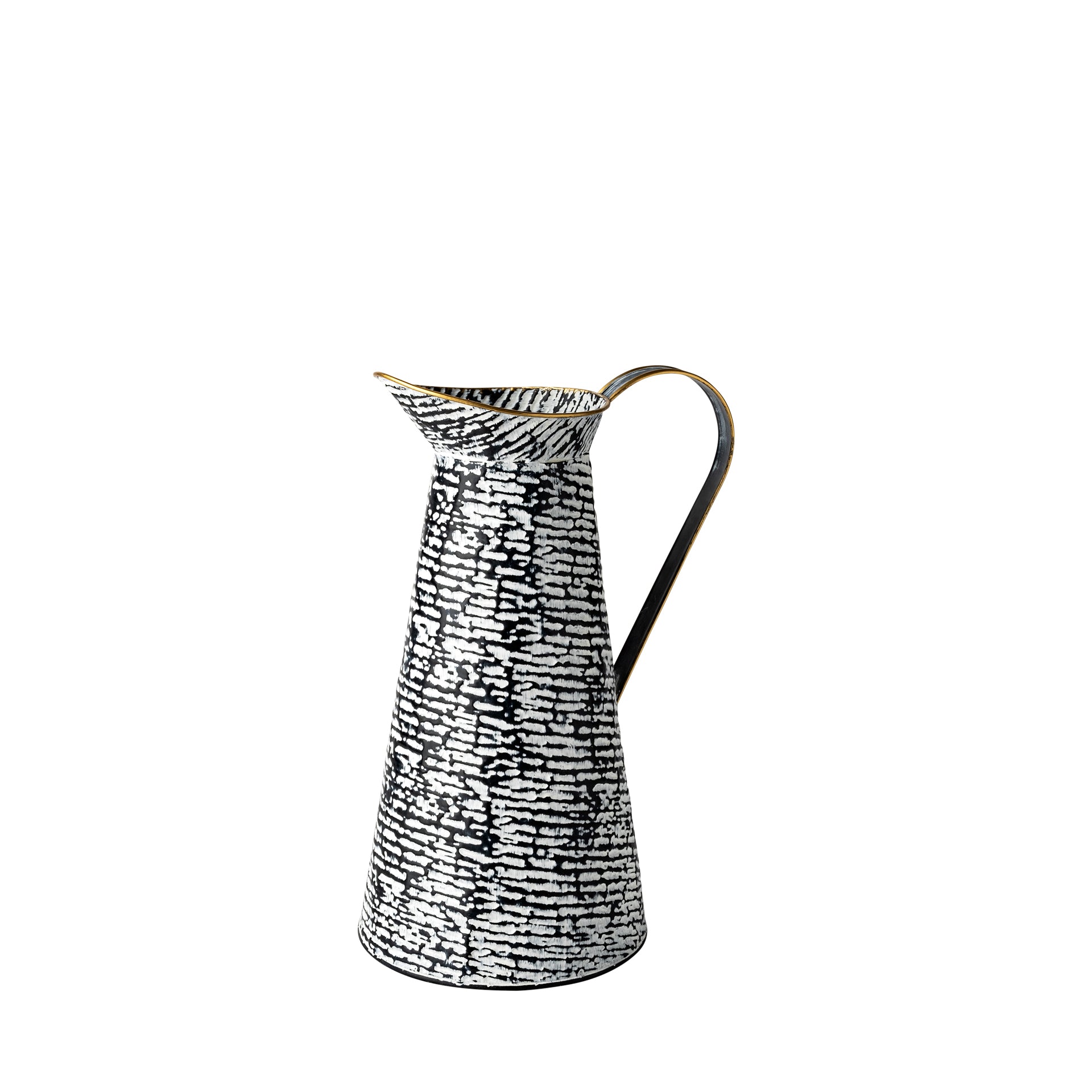 Colette Small Black/White Patterned Vase - Central Designs