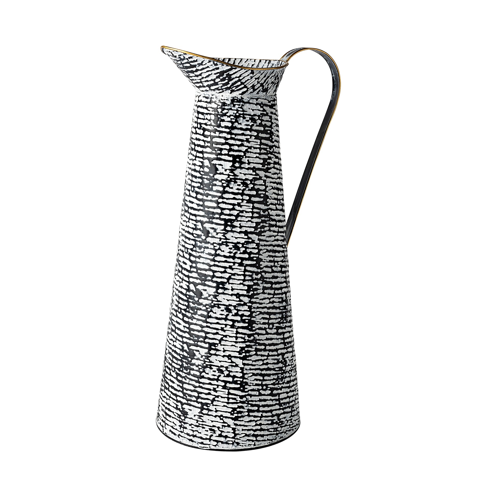 Colette Large Black/White Patterned Vase - Central Designs