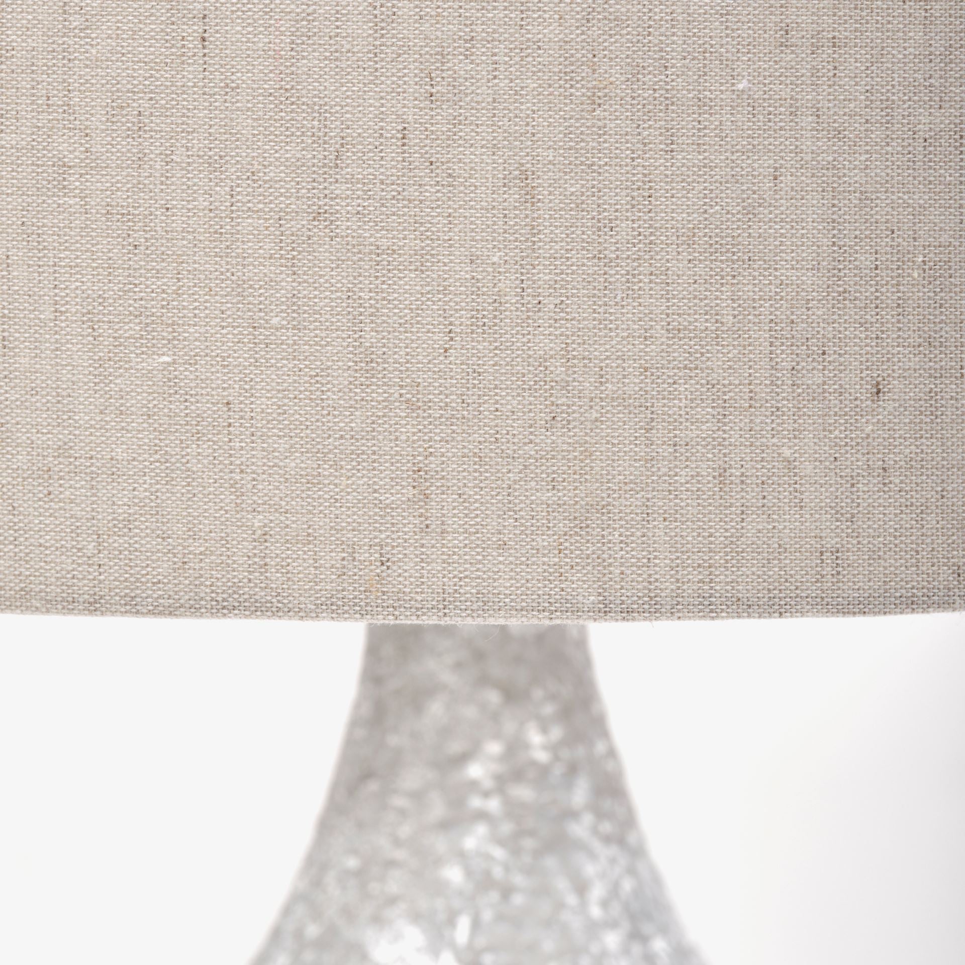 Harlan (30.5"H) Beige-Toned Fabric Shade Gray Concrete Base Table Lamp
