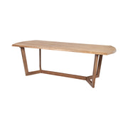 Denver 91.5x38 Rectangular Brown Solid Wood Top & Base Dining Table - Central Designs