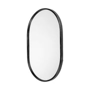 Sylvia II 24"x35" Oval Black Metal Frame Mirror