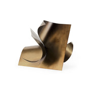 Francesca 11.8L x 11.8W x 11.8H Antique Gold Metal Sculptural Decorative Object - Central Designs