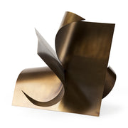 Francesca 18.1L x 18.1W x 18.1H Antique Gold Metal Sculptural Decorative Object - Central Designs