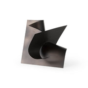 Francesca 11.8L x 11.8W x 11.8H Black Metal Sculptural Decorative Object - Central Designs