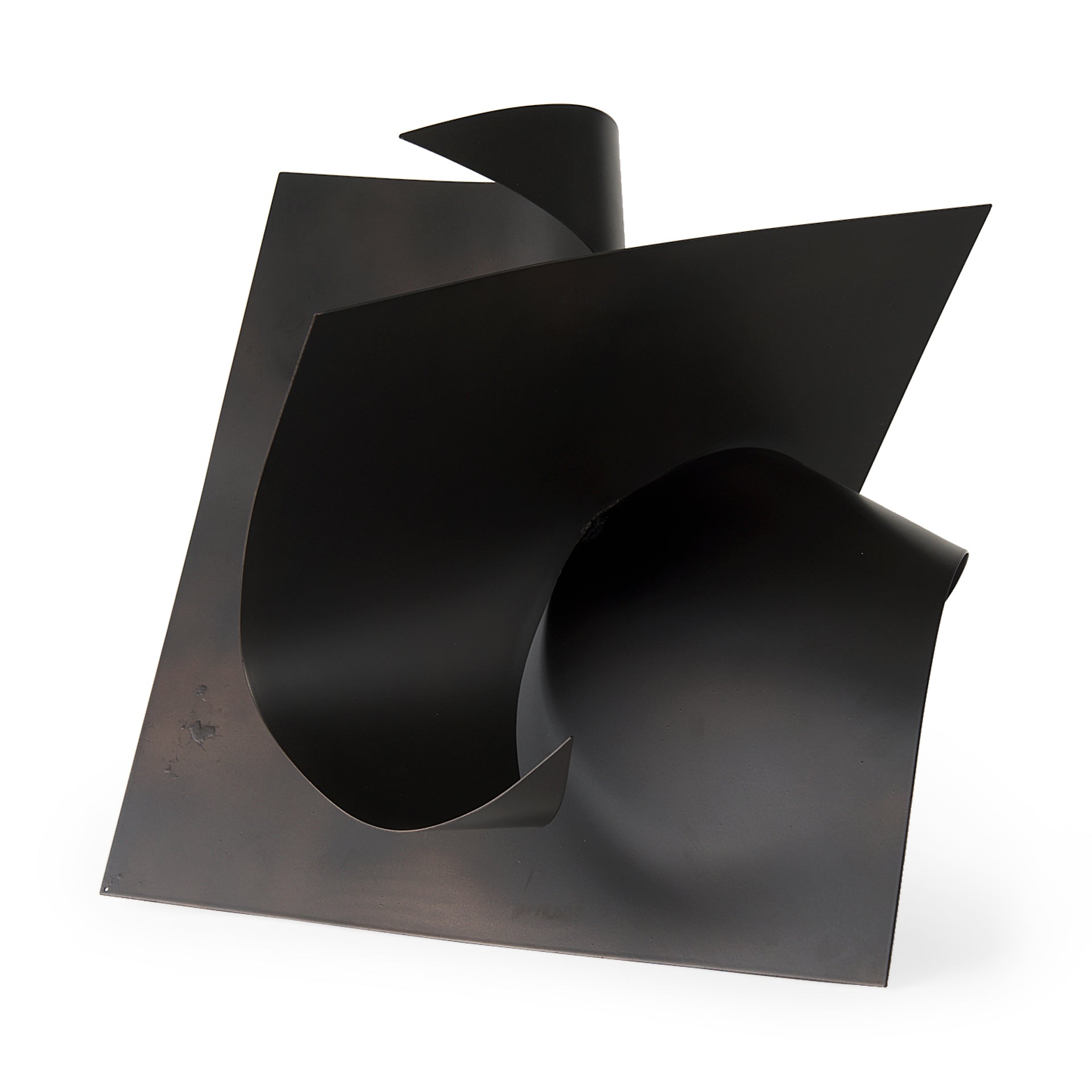 Francesca 18.1L x 18.1W x 18.1H Black Metal Sculptural Decorative Object - Central Designs