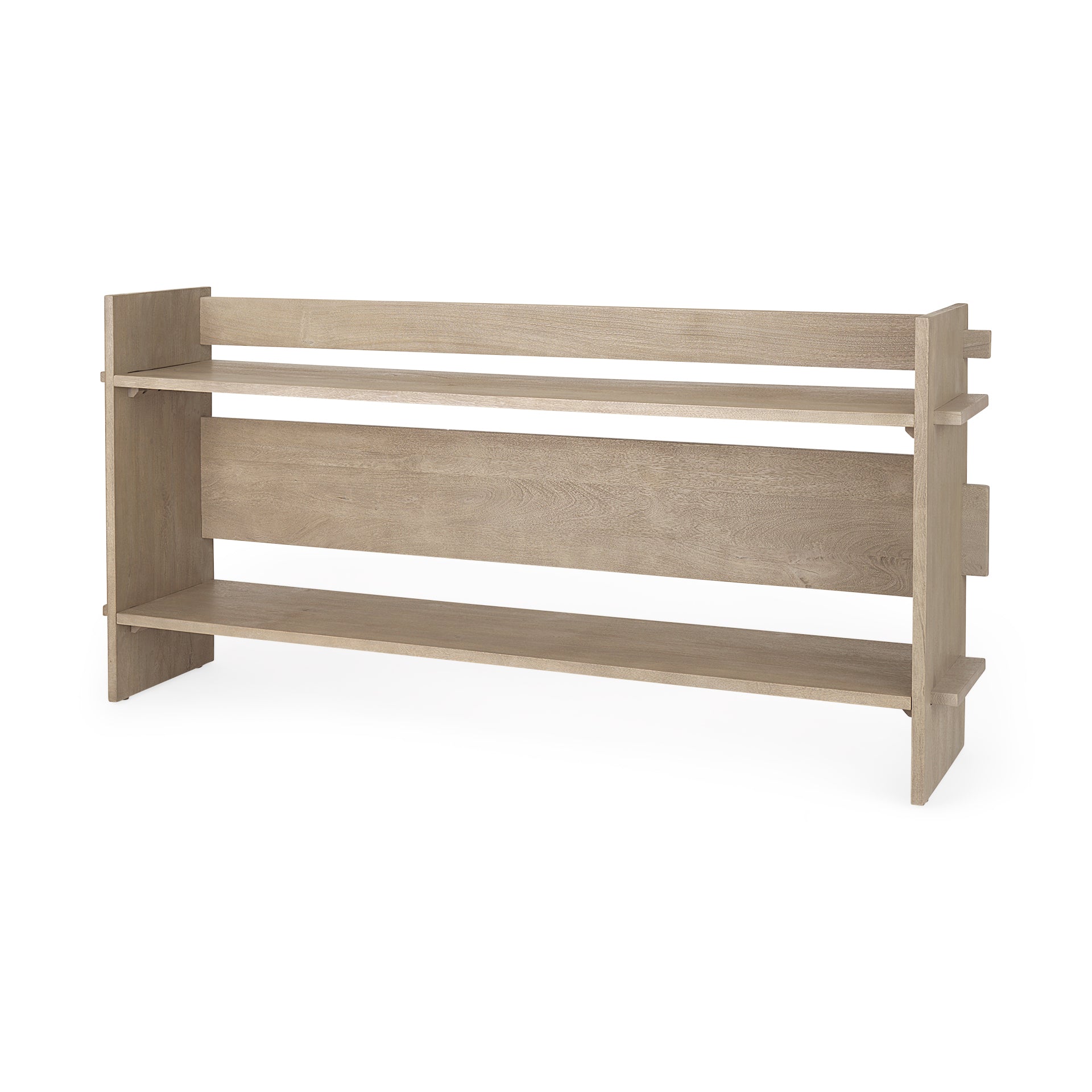 Aida Light Gray Wood Console Table - Central Designs