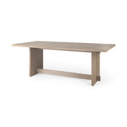 Aida 84L Light Gray Wood Dining Table
