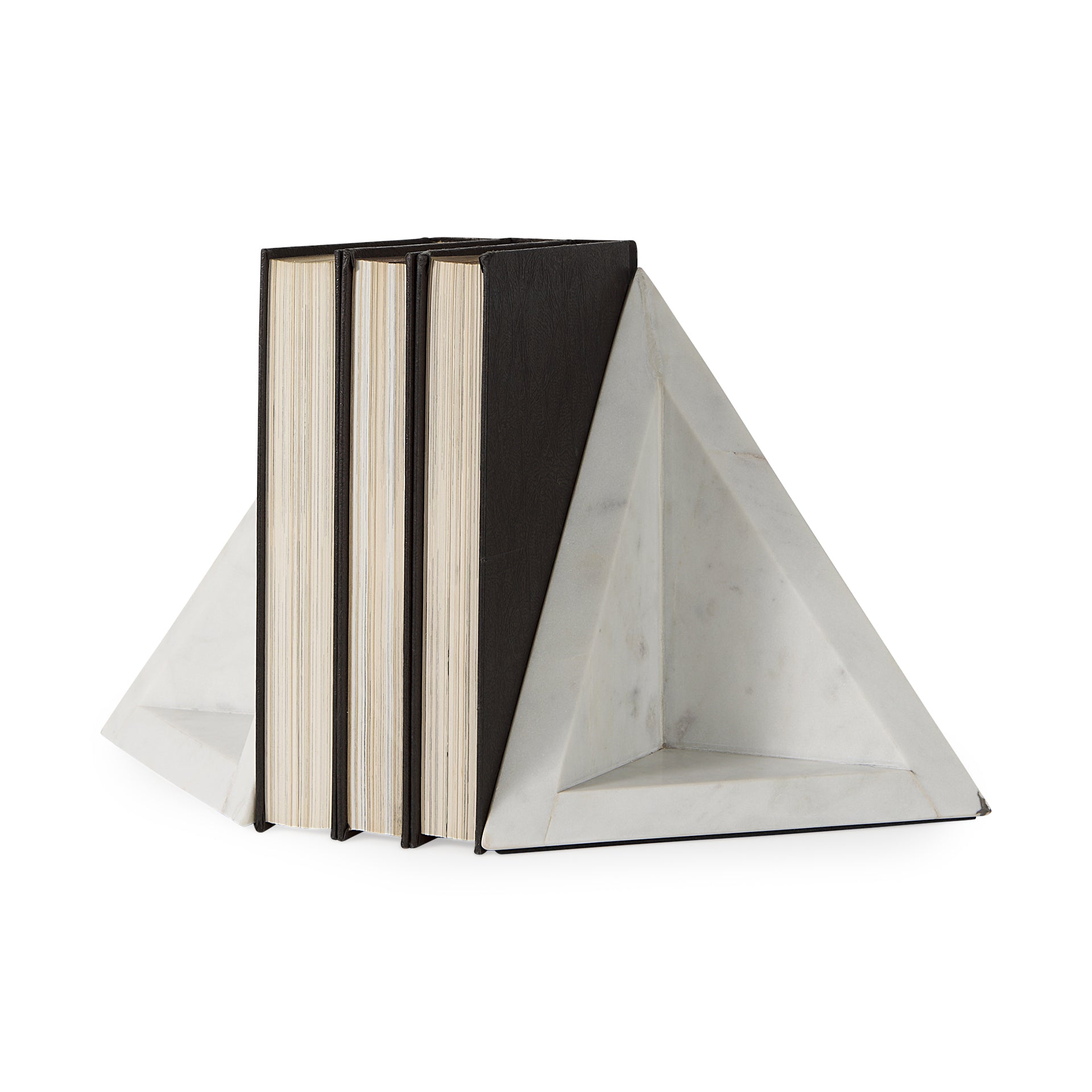 Sophia 8.0"L x 6.0"W x 7.0"H Marble Set Of Two Bookends - Central Designs