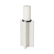 Sophia 5.5"L x 3.5"W x 10.5"H Marble Candle Holder Large - Central Designs