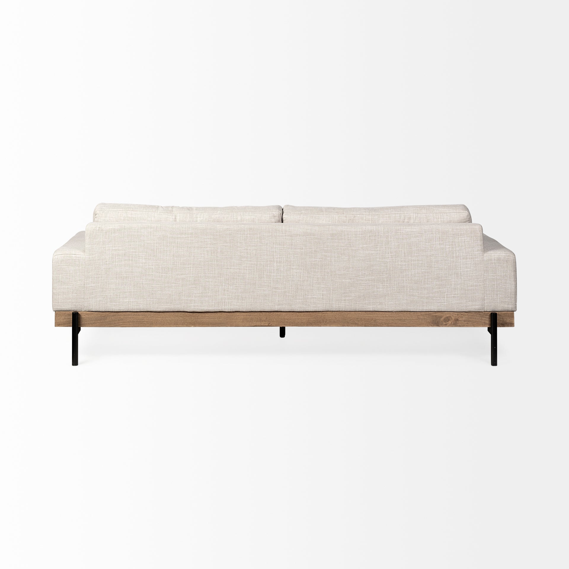 Colburne II 95" Beige Upholstered Three Seater Sofa