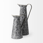 Colette Large Black/White Patterned Vase