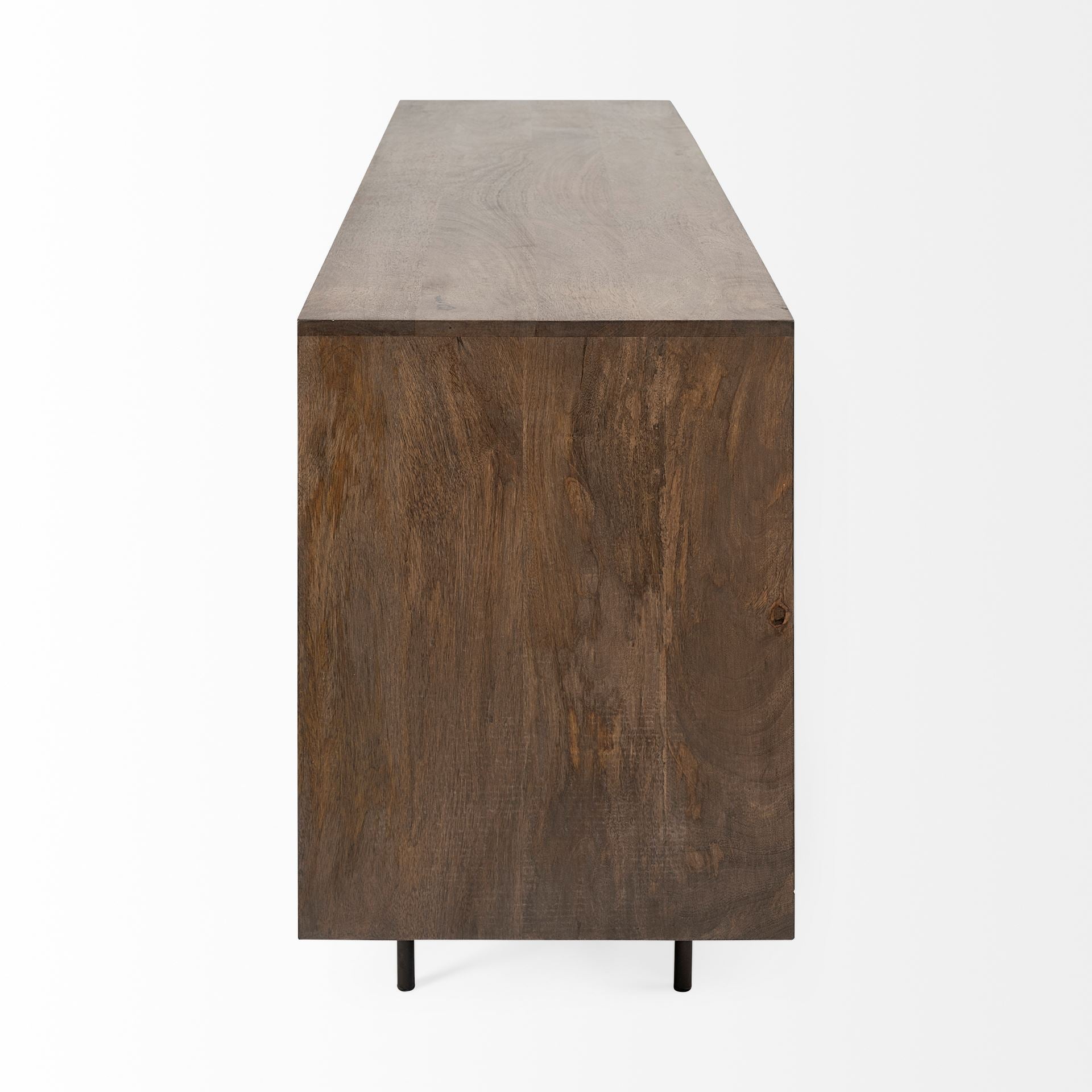 Grace 70Wx18.5Lx31.25H Two - Tone Brown Solid Wood 6 Drawer Sideboard - Central Designs