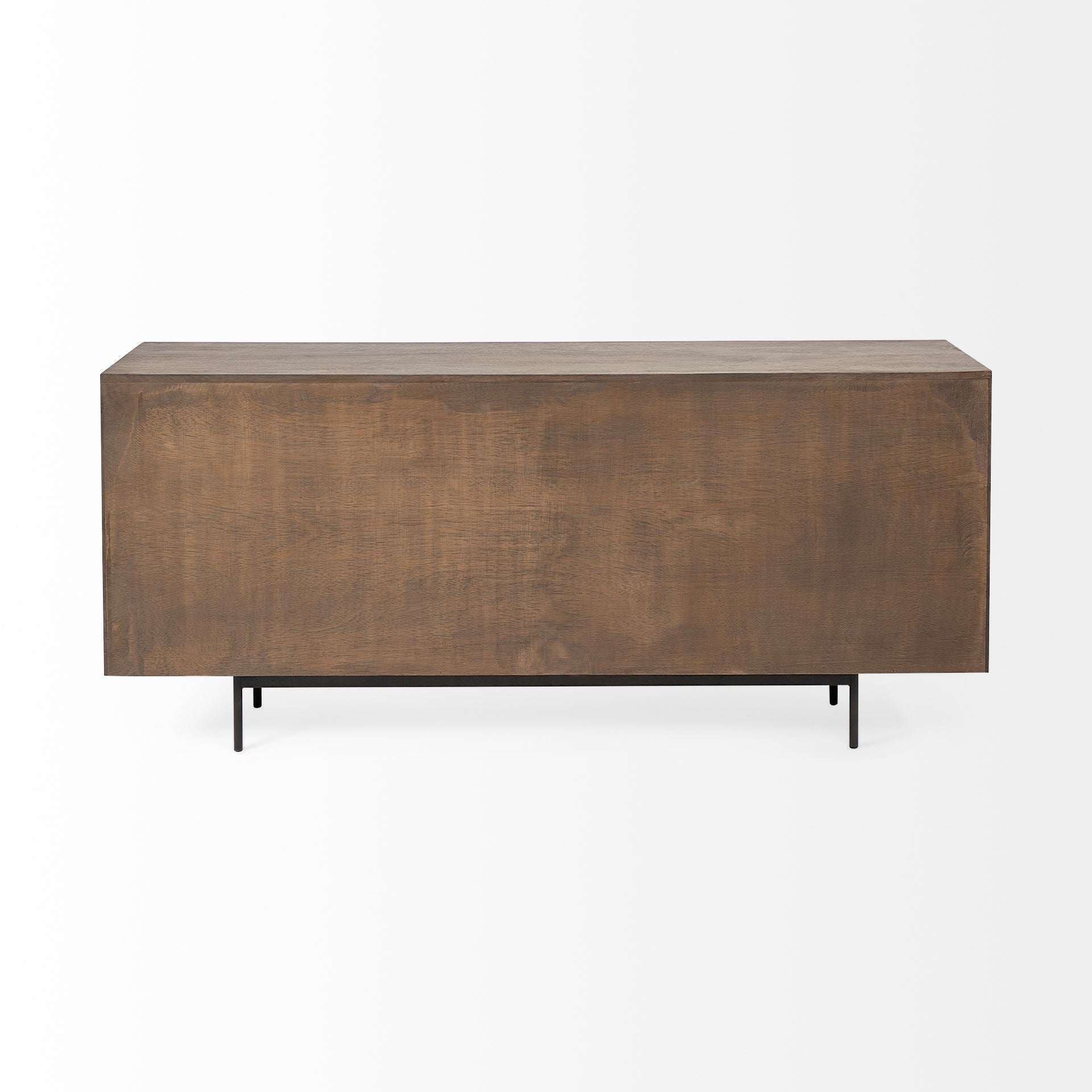 Grace 70Wx18.5Lx31.25H Two - Tone Brown Solid Wood 6 Drawer Sideboard - Central Designs