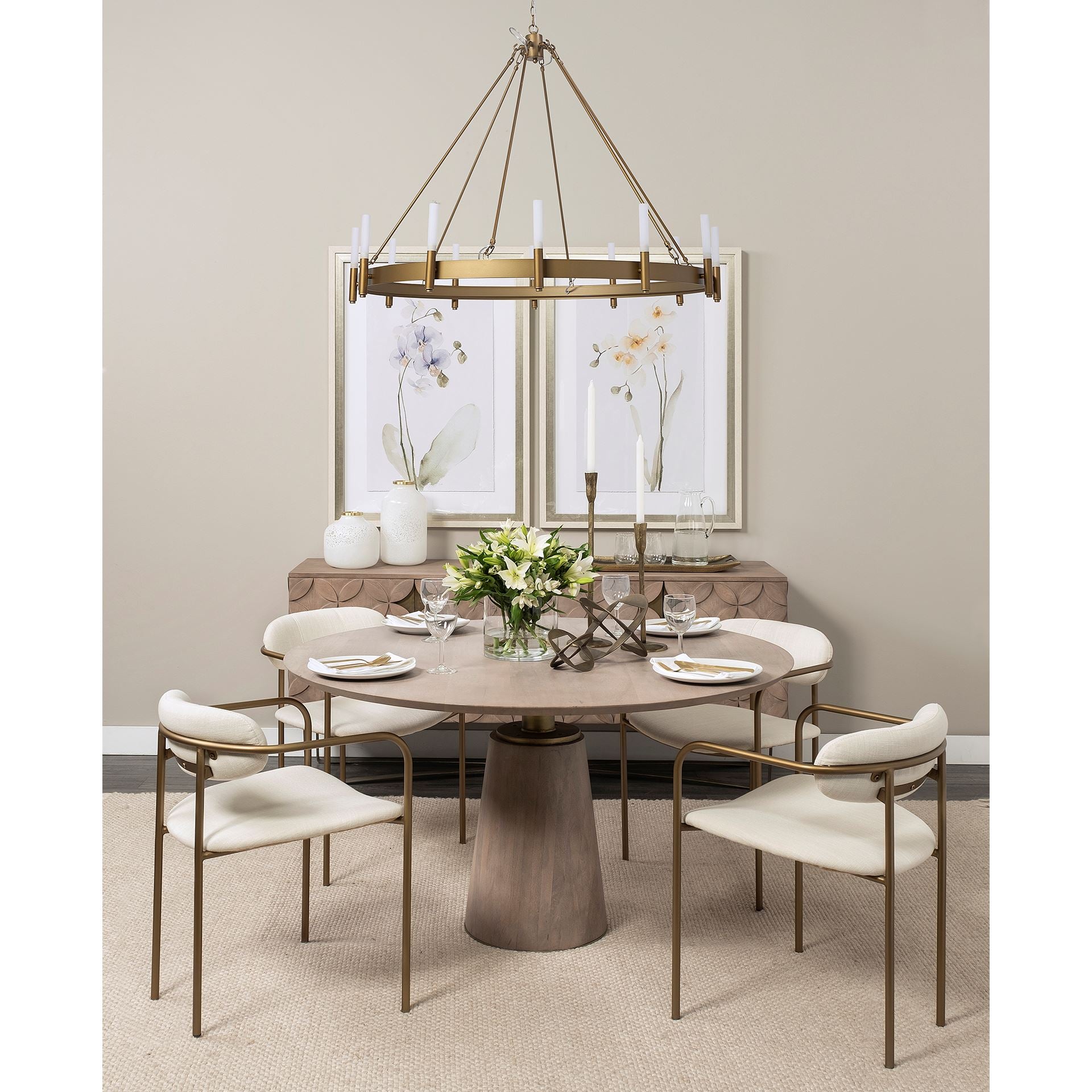 Levit (Large) Gold Table Candle Holder - Central Designs